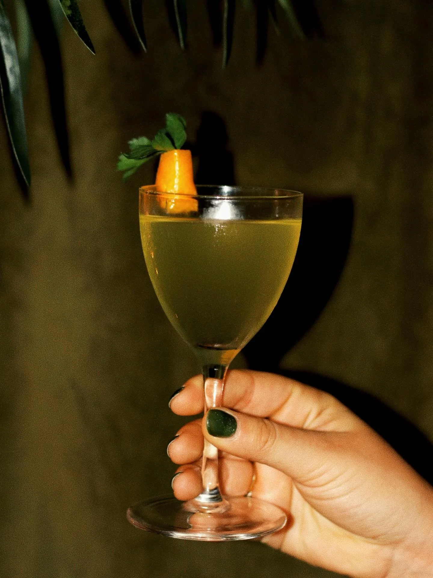 Today we&rsquo;re spotlighting the Four Inch Door Hinge &mdash; for all our Mezcal and martini lovers, this cocktail is built for you. Smokey and spirit forward, but herbaceous with an olive oil parsley infused mezcal, lustau blanc vermouth, and a do