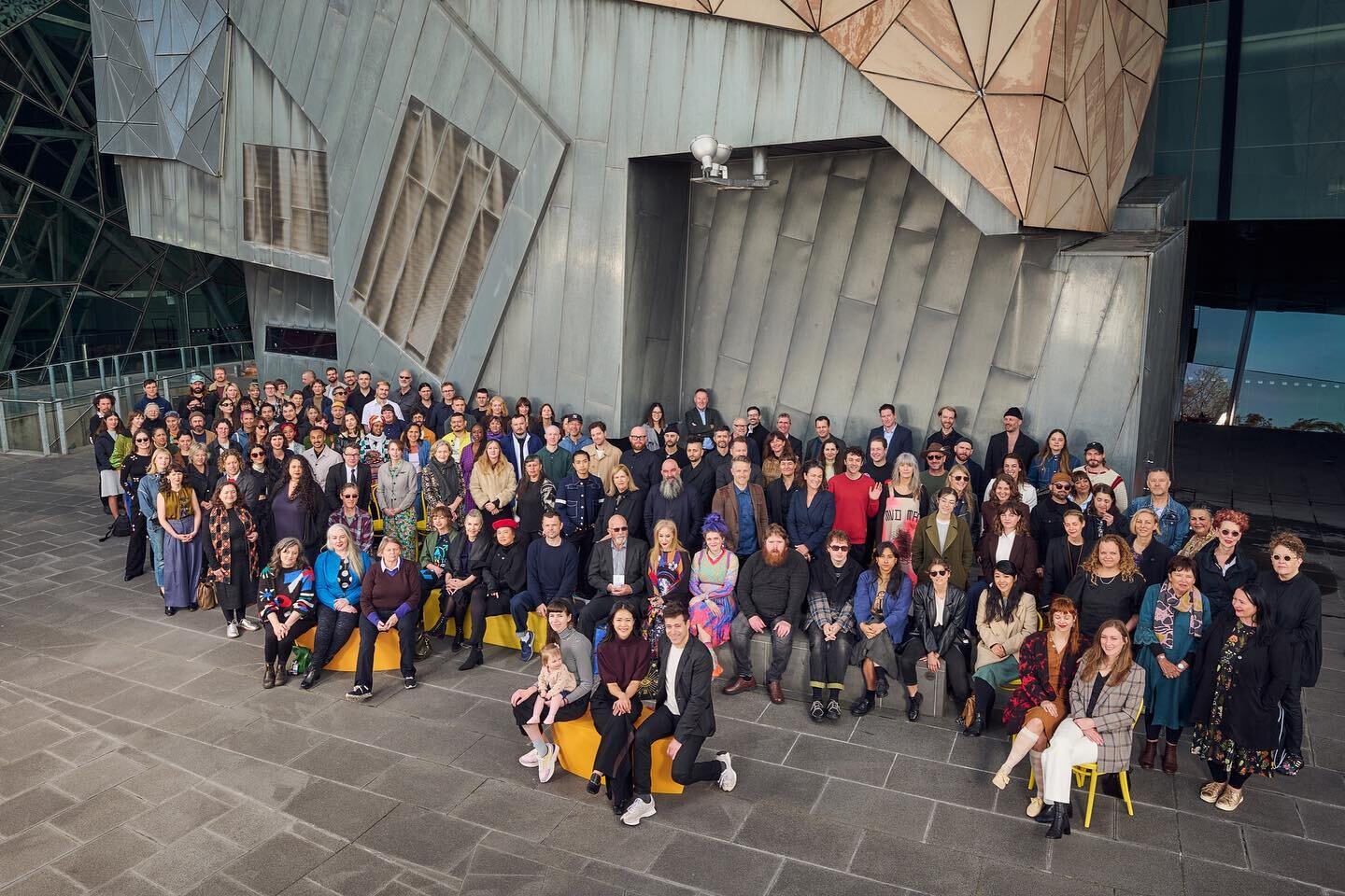 Thanks @ngvmelbourne, we are so excited to be part of Melbourne Now 2023 - spot us here in a sea of 200+ artists!

Melbourne Now 2023 artists and designers at the announcement event on 18 October. Melbourne Now 2023 will open on 24 March 2023 at The 