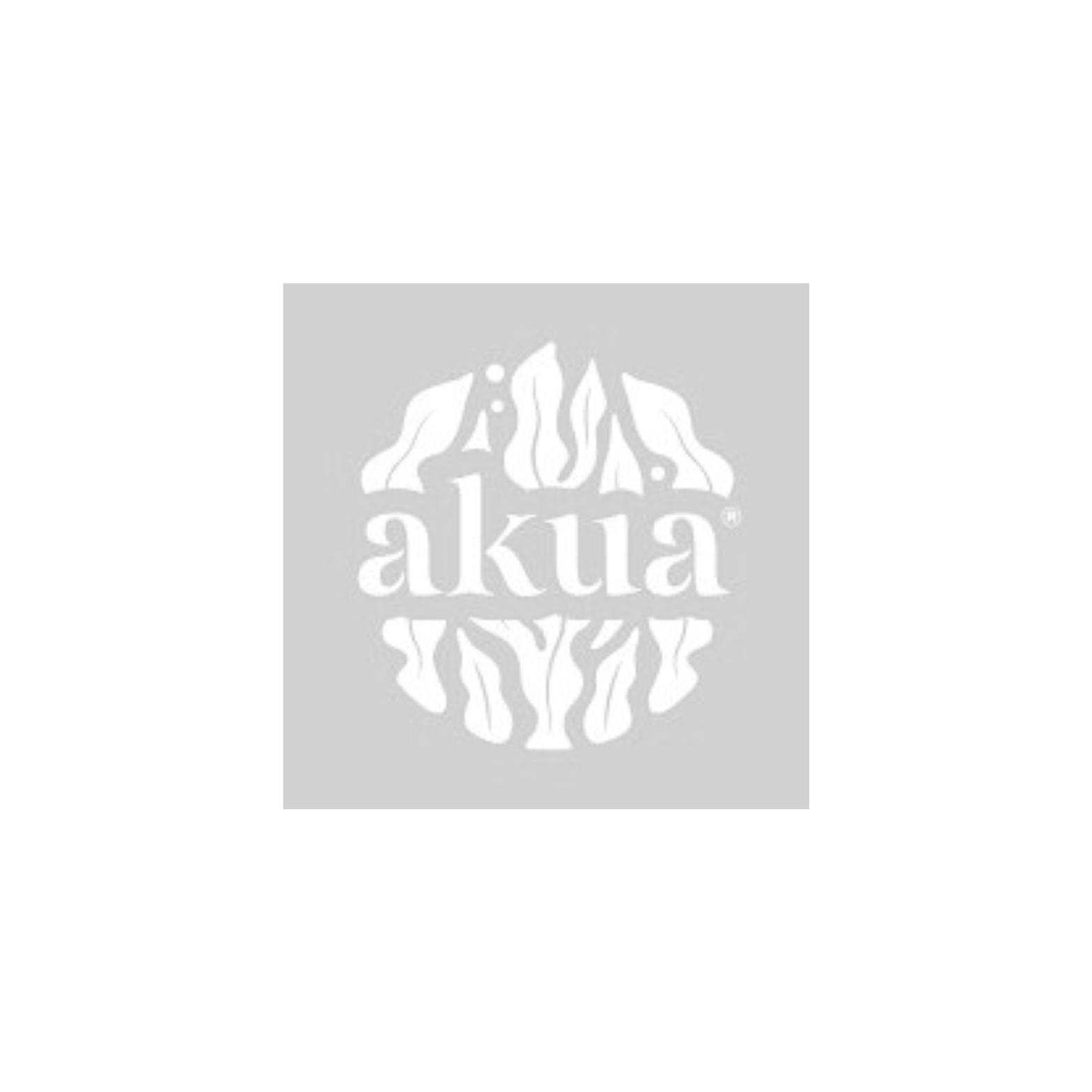 Black and white logo featuring a mountain range and the word 'Akua' written beneath it.
