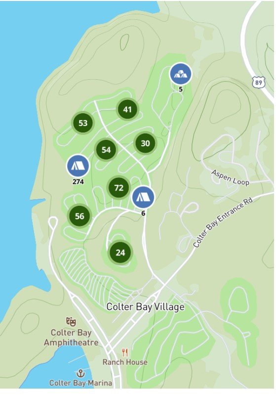  Colter Bay Campground Map 
