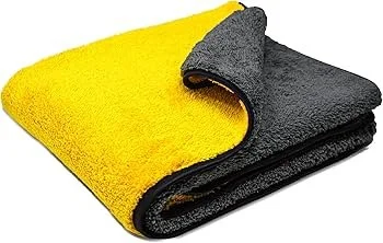 LARGE BLACK AND YELLOW MICROFIBRE