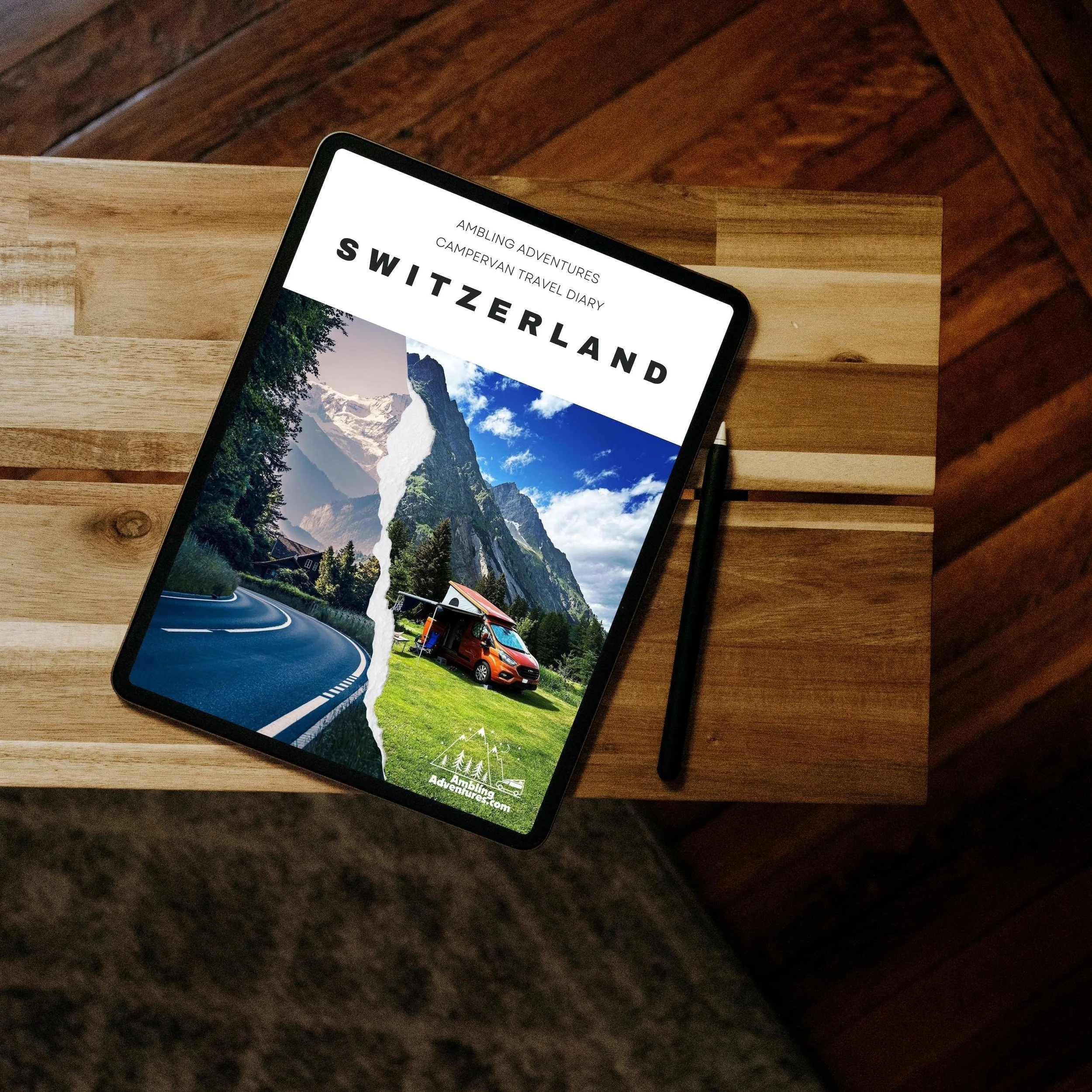 Now Available! Ambling Adventures Switzerland Travel Diary Guide eBook