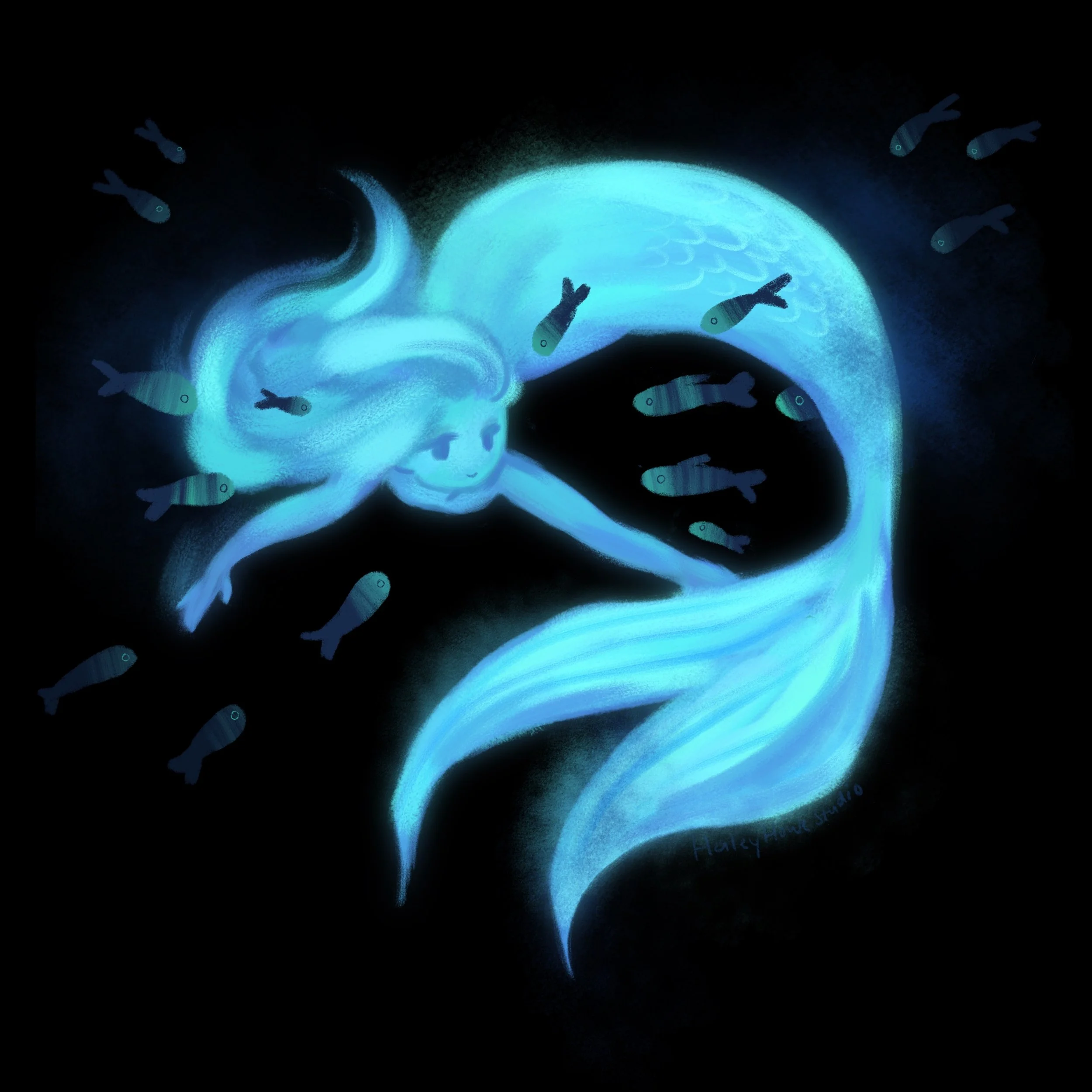 Deep Sea Mermaid-Digital