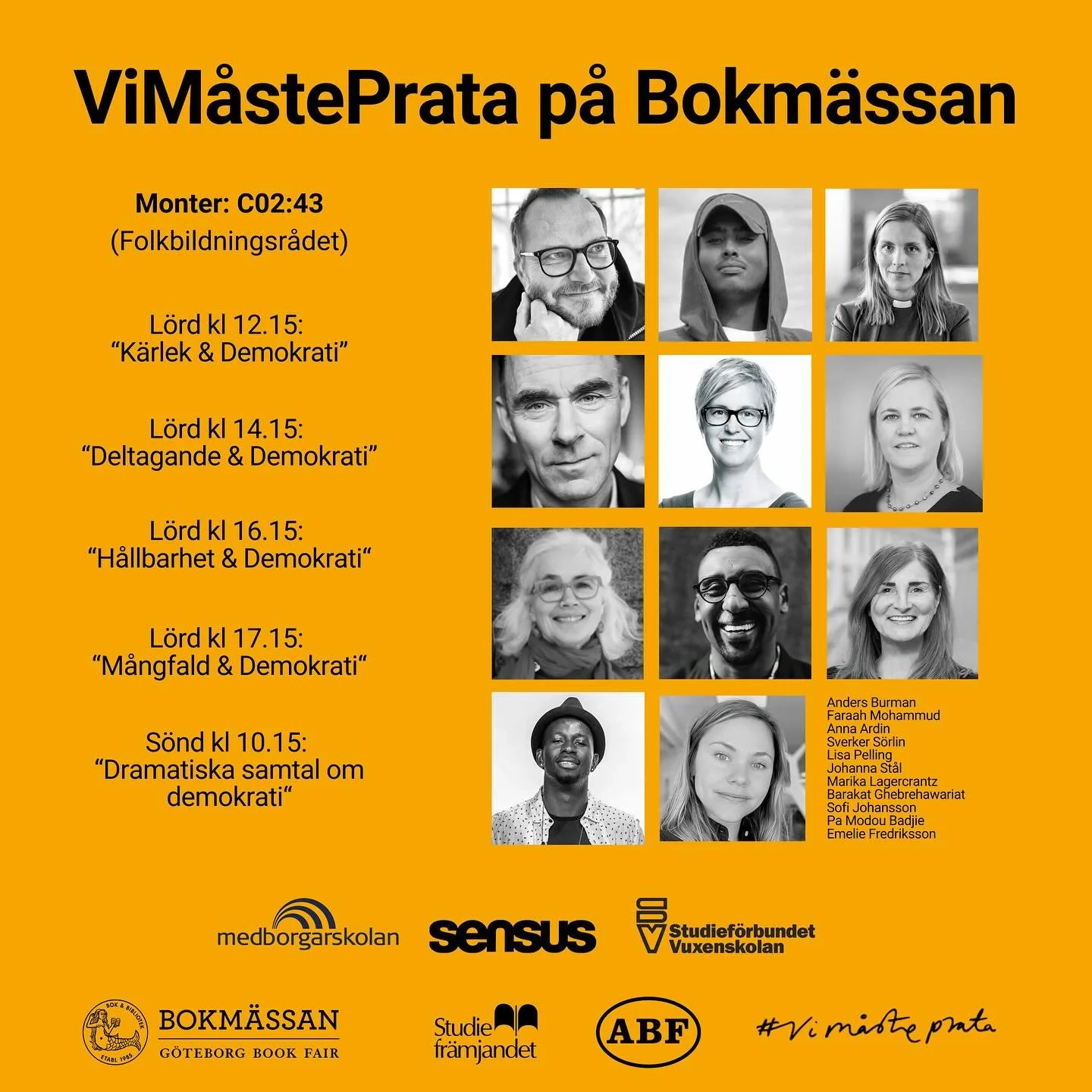 BOKM&Auml;SSAN 2025. Vi pratar k&auml;rlek, deltagande, h&aring;llbarhet, m&aring;ngfald och dramatik. H&auml;ng med! 

@annaardin @anders.burman71 @farahmohamud @lisa.pelling @pamodoupanetoz @barakat_g @staljohanna @abfvastravastmanland @medborgarsk