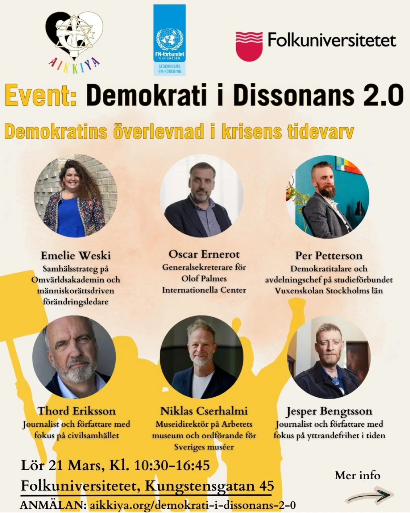 P&aring; l&ouml;rdag 21 mars hos @folkuniversitetetstockholm