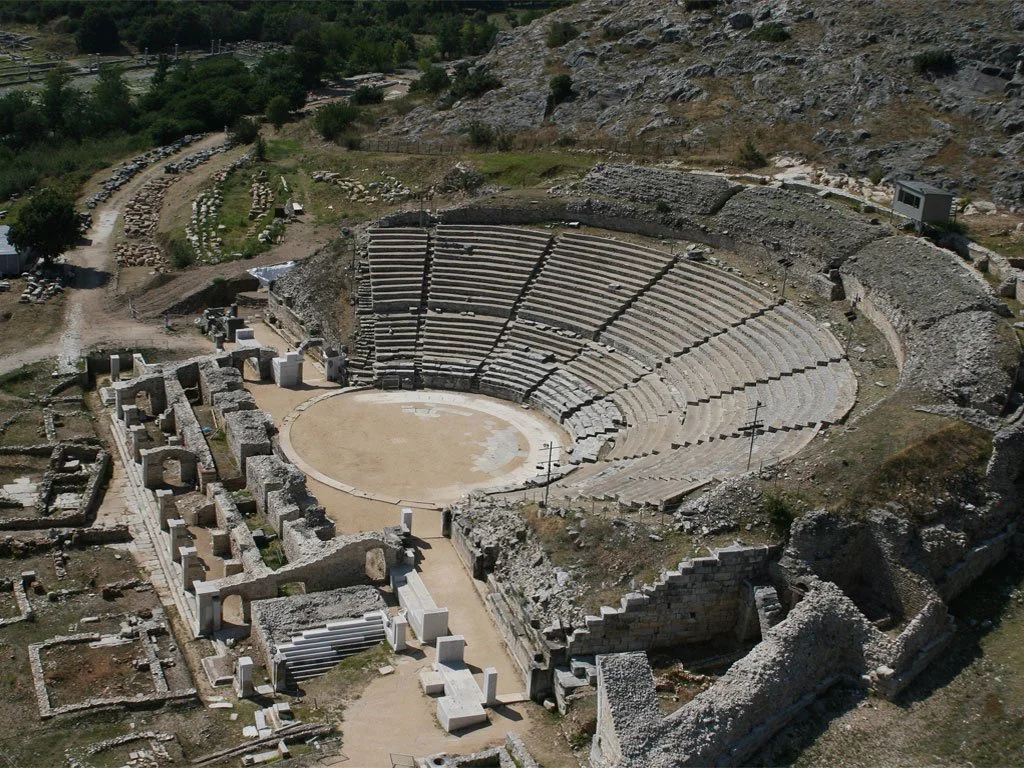 Ancient theatre of Philippi, a UNESCO World Heritage Site near Kavala