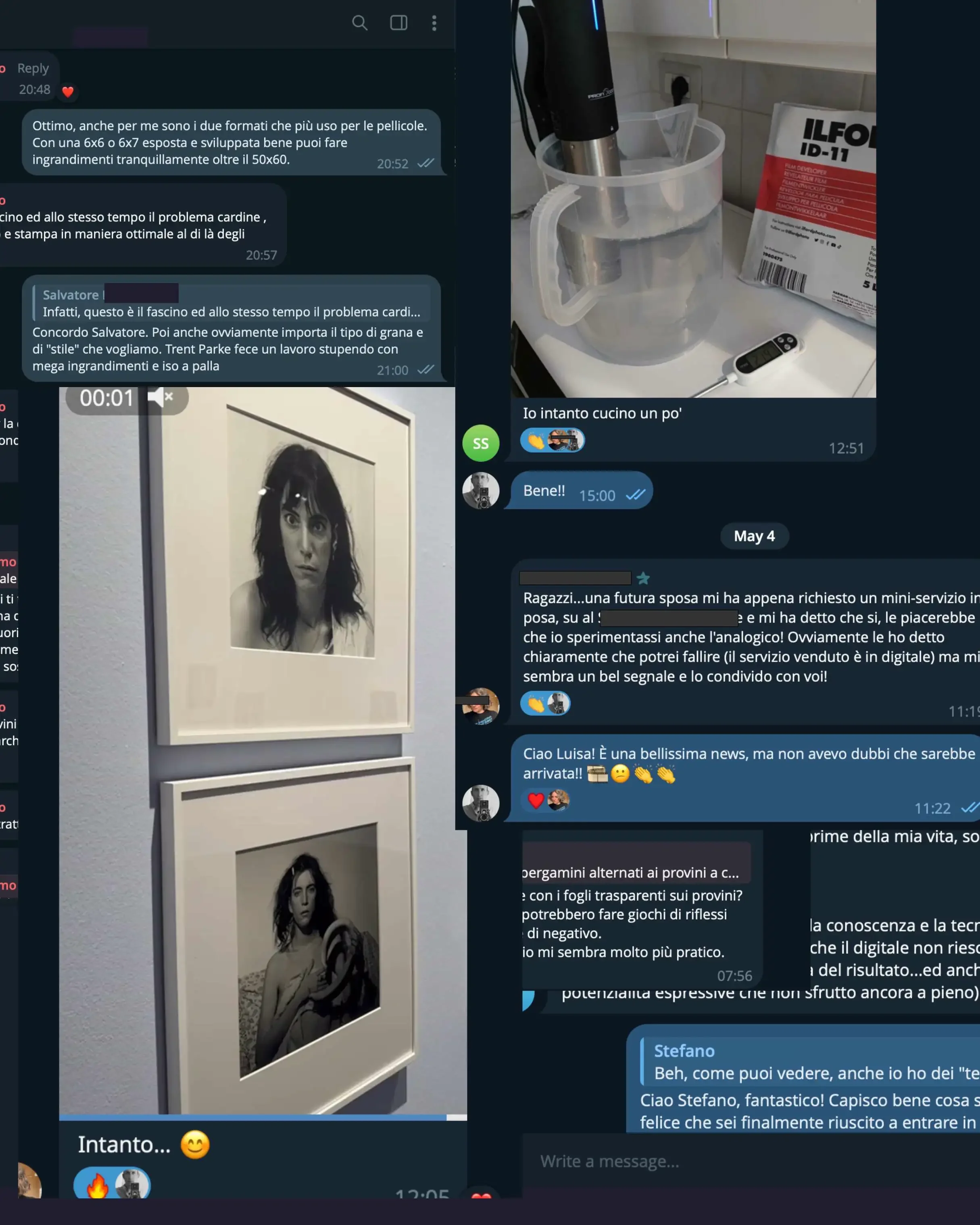 Imparare la fotografia analogica Telegram TALKS