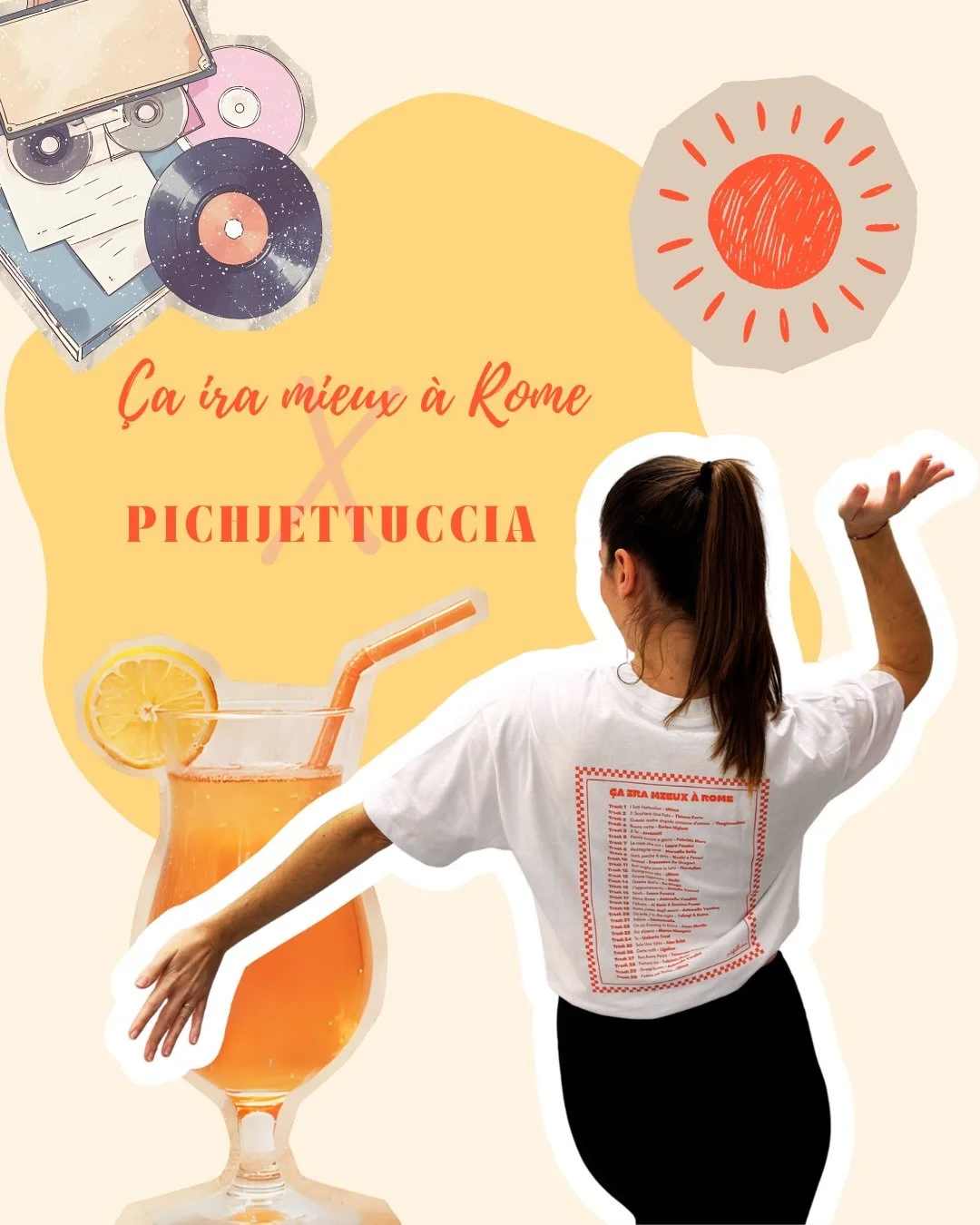 Pov : l&rsquo;une &eacute;crit des livres, l&rsquo;autre cr&eacute;e des t-shirt playlist 🔥

&laquo;&nbsp;Un t-shirt unique et personnalis&eacute; qui renferme une playlist sur-mesure !
Scanne le QR code &agrave; l&rsquo;avant du t-shirt et d&eacute