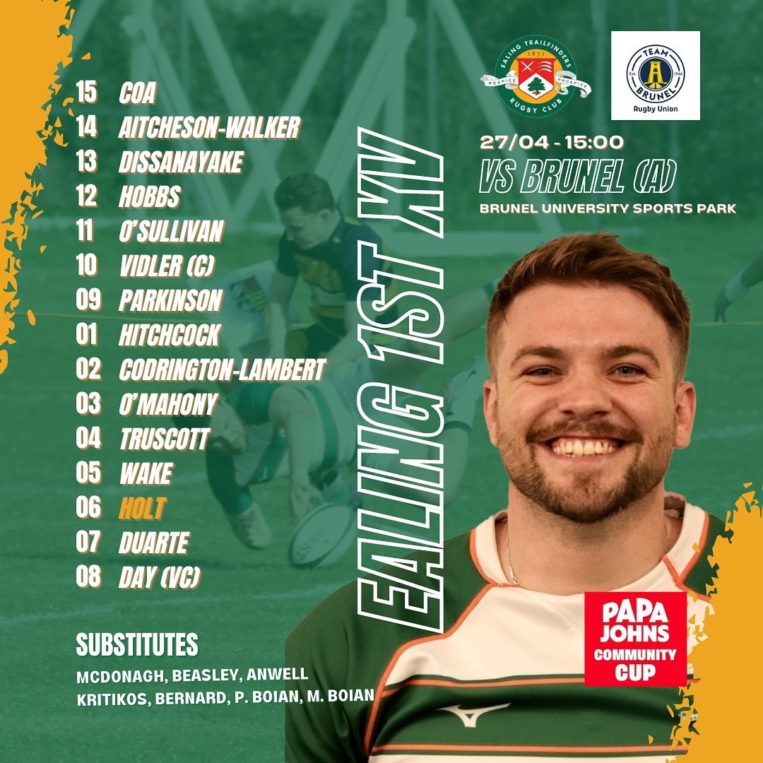 QUARTER FINALS BABY 🍕🏆

Here is your team for tomorrow&rsquo;s quarter-final against Brunel! This season&rsquo;s fiercest rivalry saw two thrilling encounters across the year - expect more of the same tomorrow! See you tomorrow! 💚