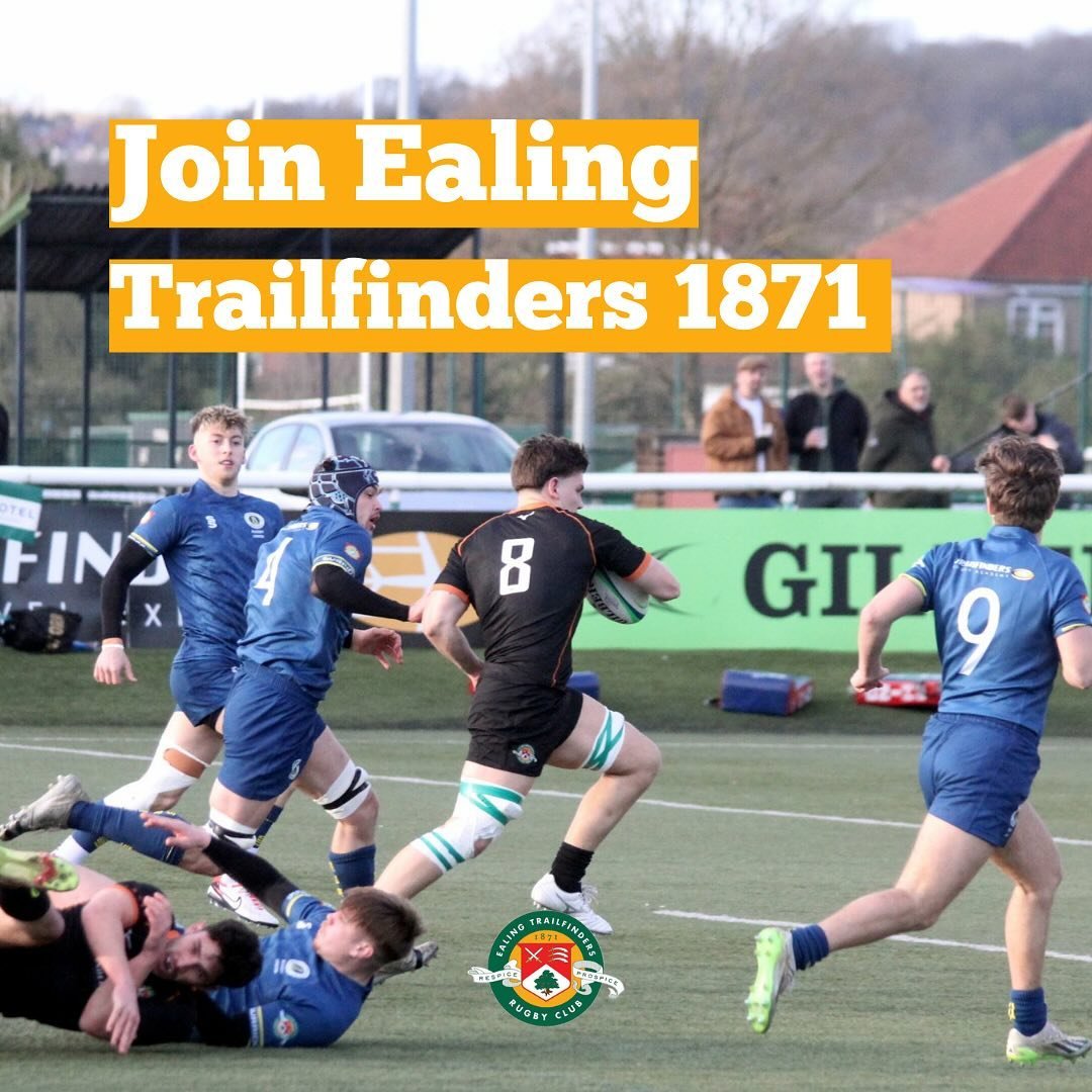 JOIN EALING TRAILFINDERS 1871 FOR 2024/25 SEASON! 🚨

🏉 We are recruiting across all teams! 
👀 Are you a rugby player looking for a new club? 
🙌 Looking for a social club with a community atmosphere? 
💚 Ealing Trailfinders 1871 want you!

Our 1st
