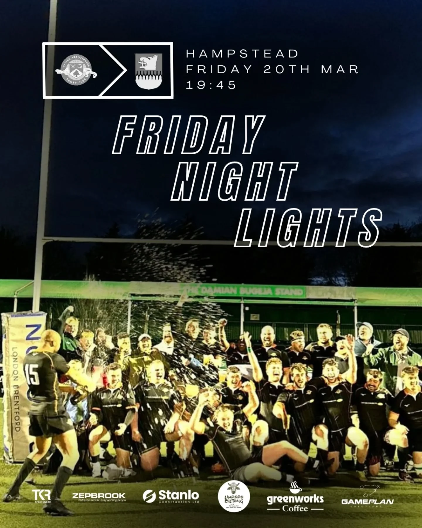 Here it is - the biggest night in 1871's history as we host Hampstead at @trailfinderssportsclub kicking off at 19:45.

Get your tie on. Get your blazers out. 1871 could be heading for promotion to level 6 this Friday! A bonus point win seals the lea