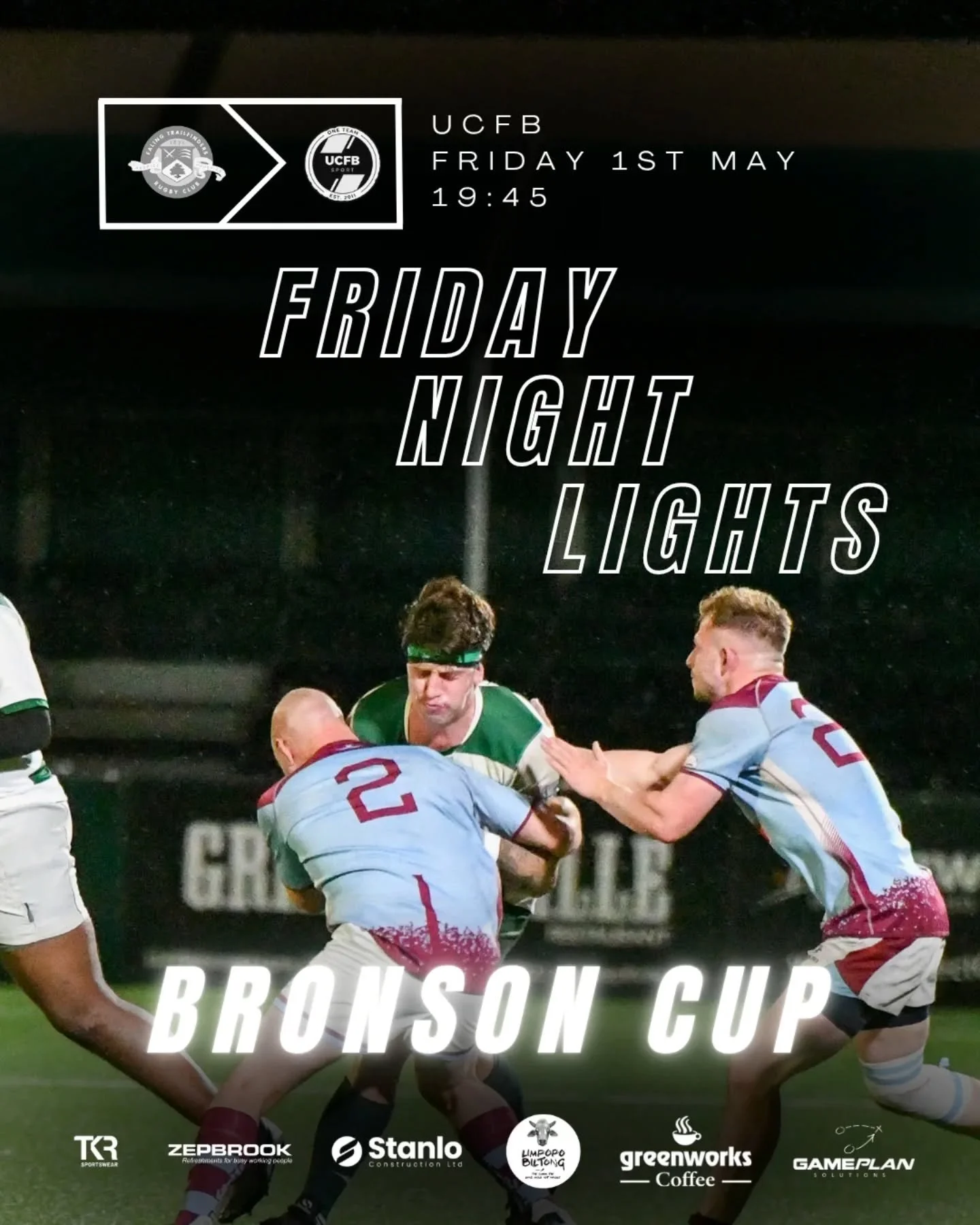 Well well well. One last game of the season and it's a big one! The Bronson Cup - the annual showcase as our 3rd XV take on the mighty @ucfbrugby. 

It's Dave Vs Eddie as theads take to the field at @trailfinderssportsclub one last time this season! 