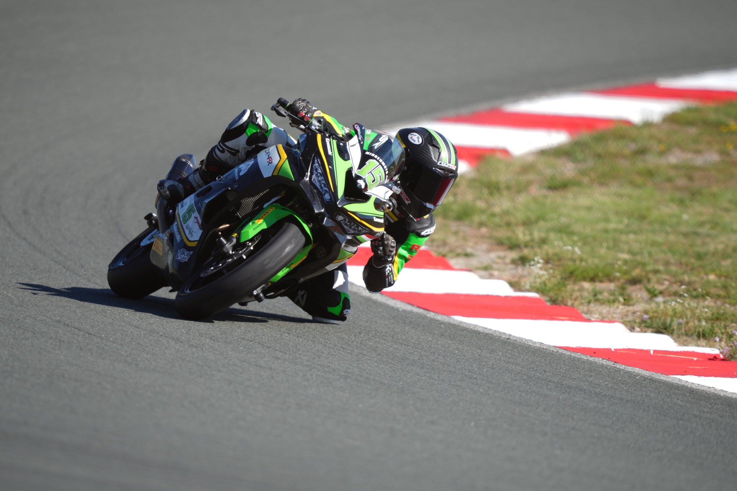 Lukacs Owen riding in Grobnik on his kawasaki zx4rr