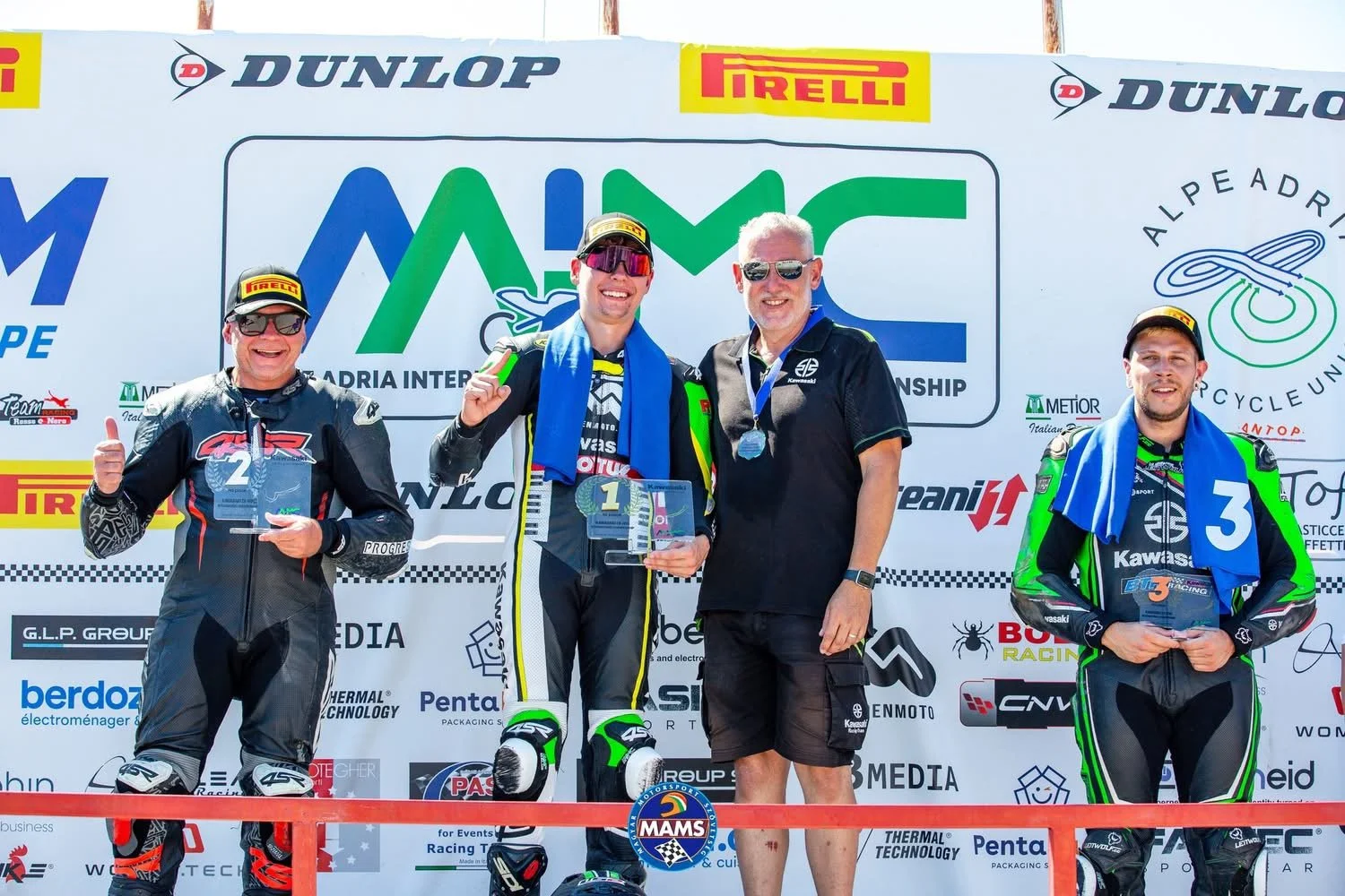 Lukacs Owen winning his first international race in Grobnik, Croatia