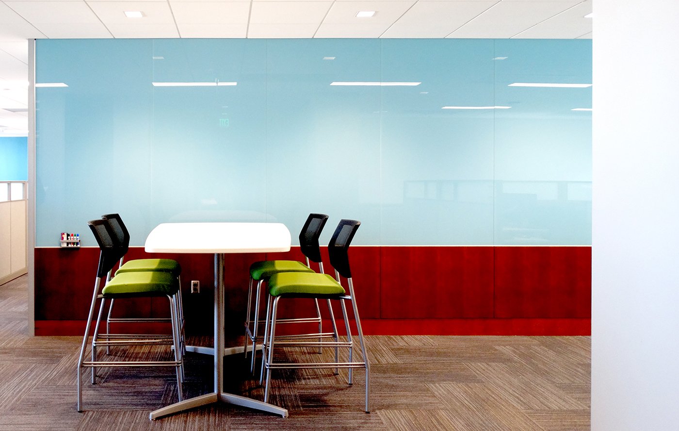 Backpainted Custom Color Glass Markerboards