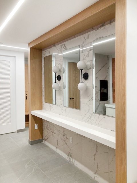 Specialty Glass Bathroom Mirror