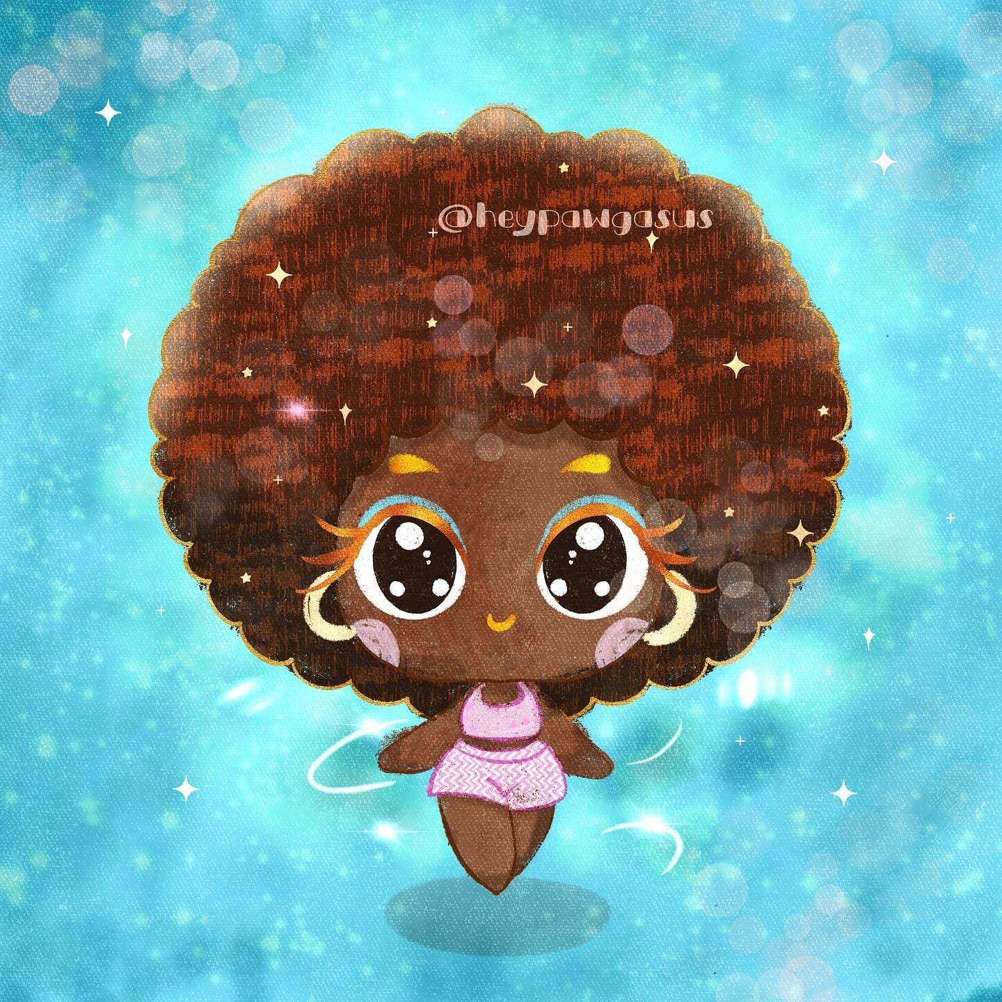 Day 4 of the #portraitparty by @charlyclements 

Today&lsquo;s prompt is
💫 afro
💫 magical
💫 eyeshadow 

#magical #portraitdrawing #portraitdrawings #cuteart #kawaiiart #artprompt #artchallenge #dailydrawing #illustration #procreateart #characterde