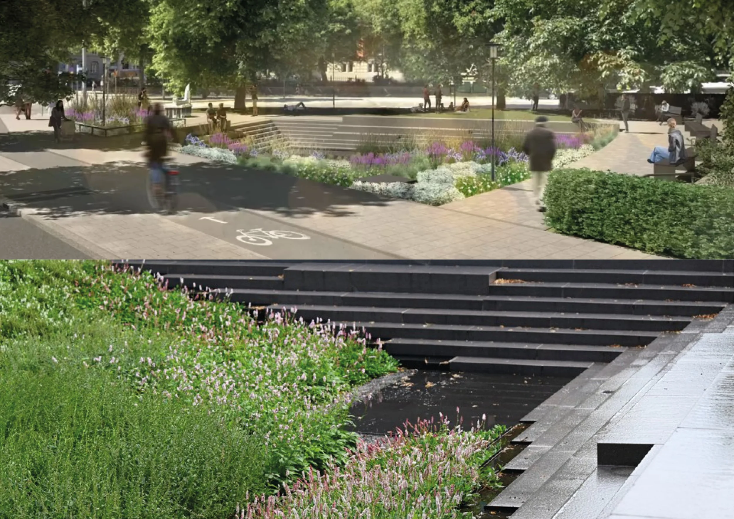 Första skyfallsparken i Stockholms innerstad
