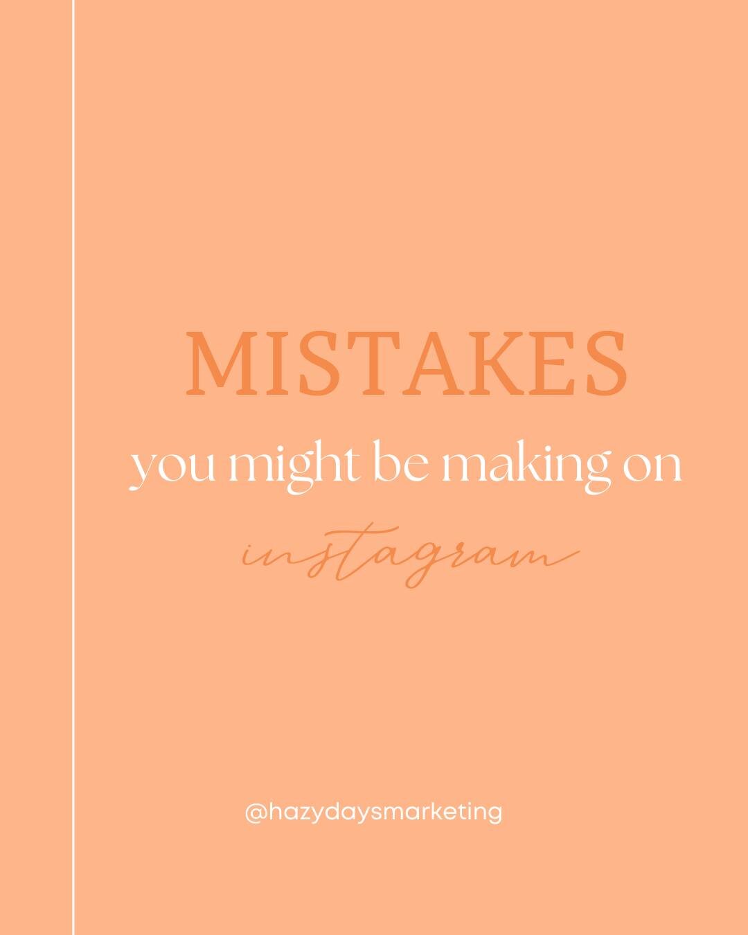 Simple mistakes you might be making on Instagram that you think aren&rsquo;t a big deal&hellip; but might well be! 🚀

You might think that only following trends will get you seen. But, this isn't always the case. Always opt for authenticity over tre