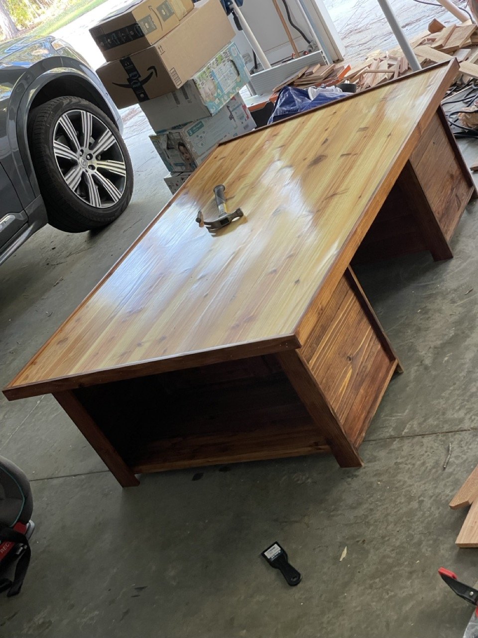 Cedar Play Table for Trains, Games and Beyond