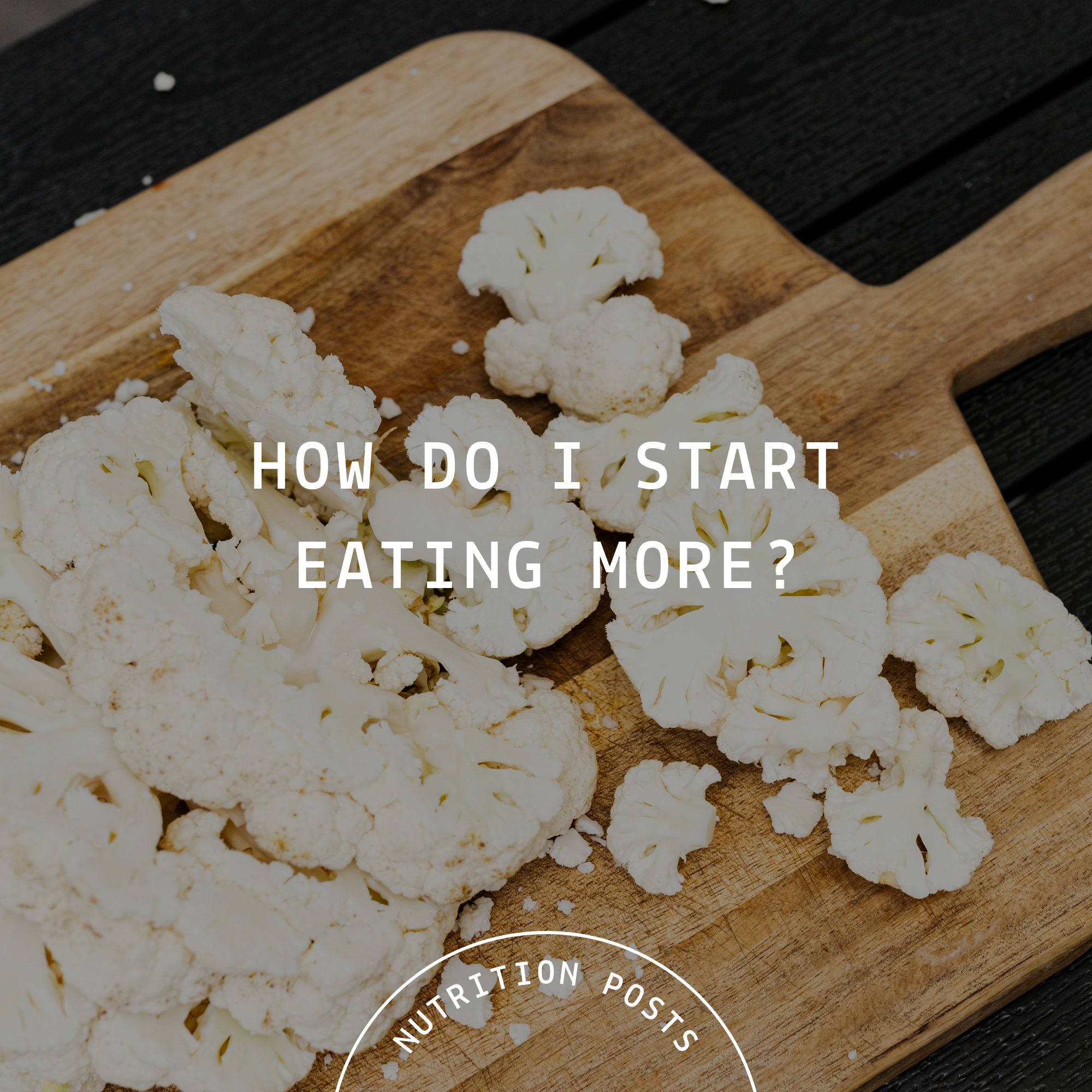 How do I start eating more?