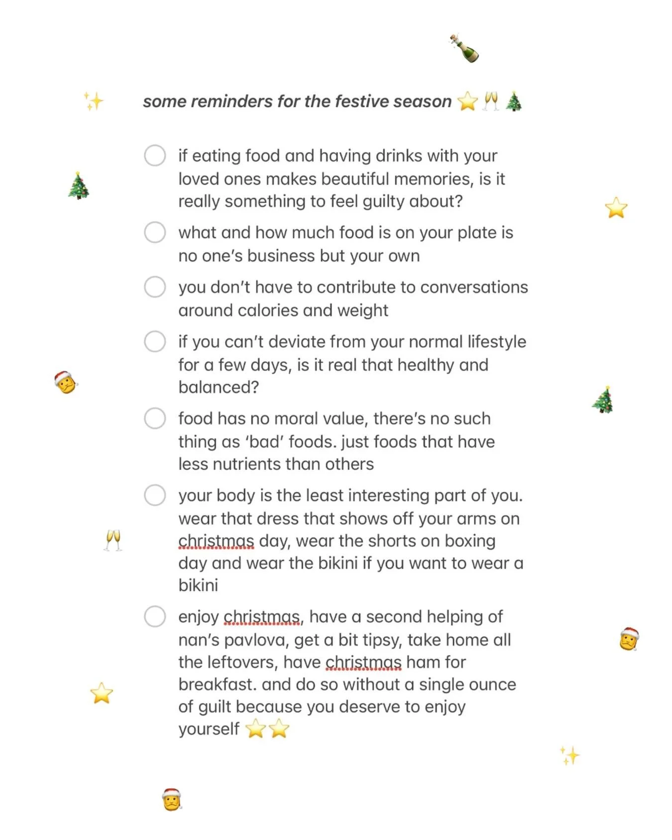 it&rsquo;s christmas !! enjoy yourself friends 🫶❣️⭐️🥂