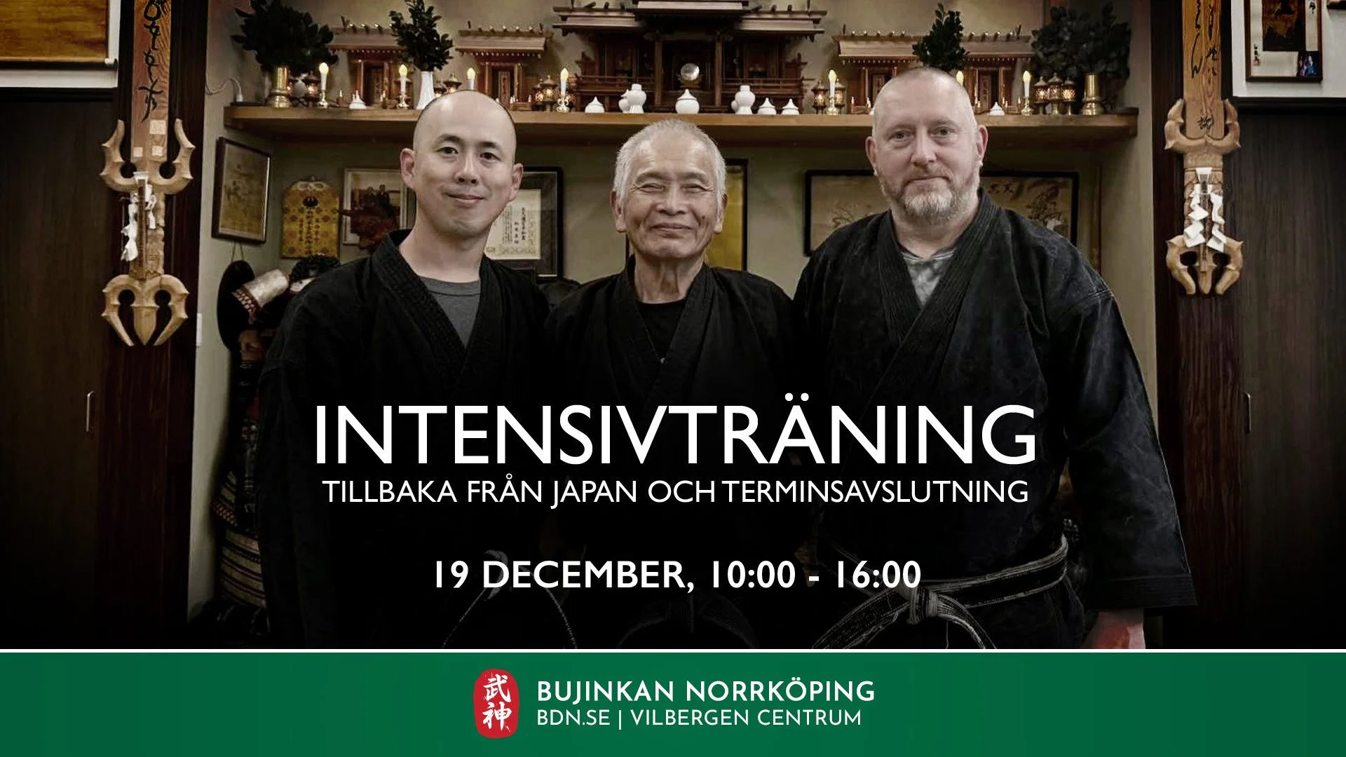 Bujinkan Norrköping bjuder in till intensivträning