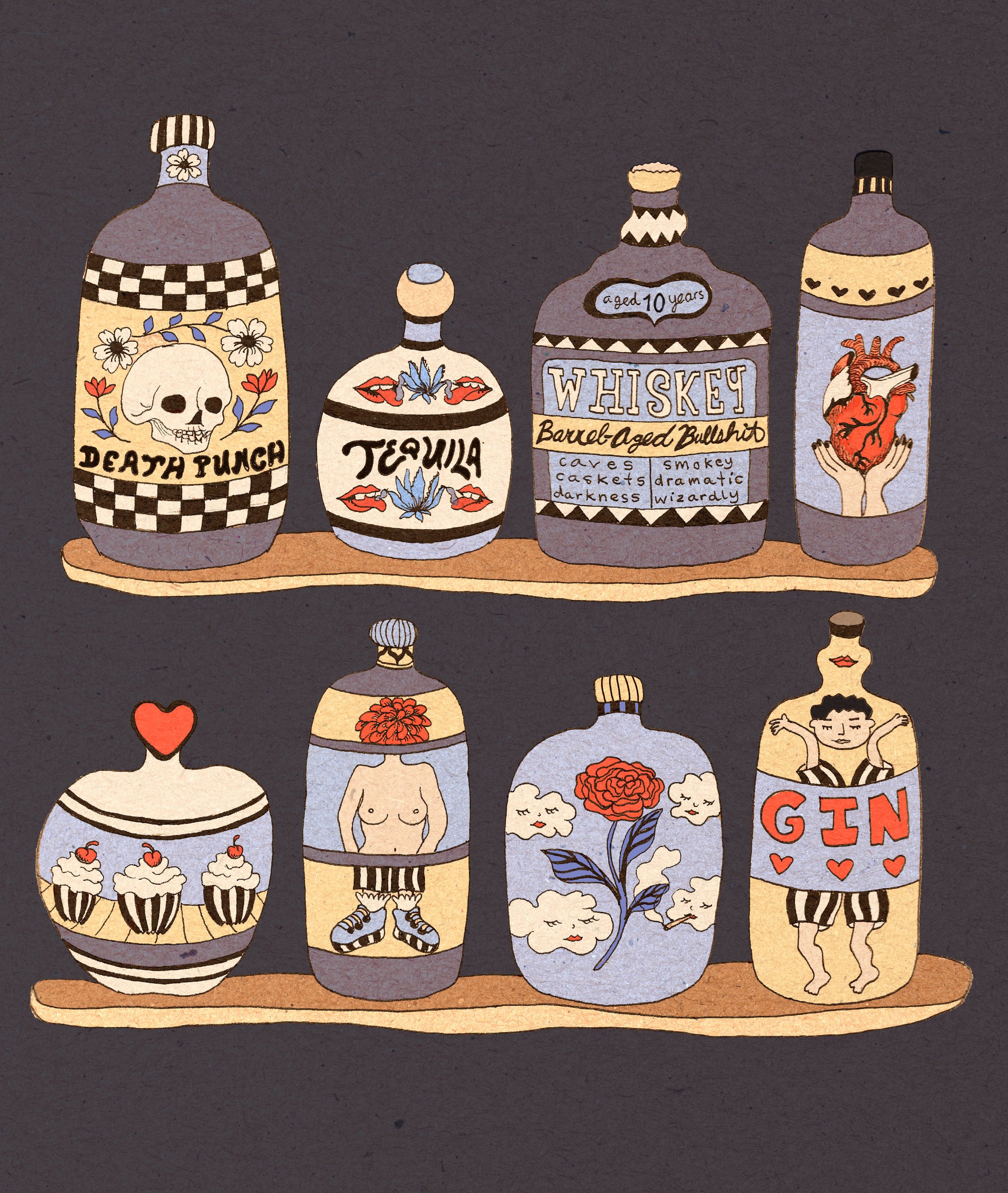 Liquor Shelf Print