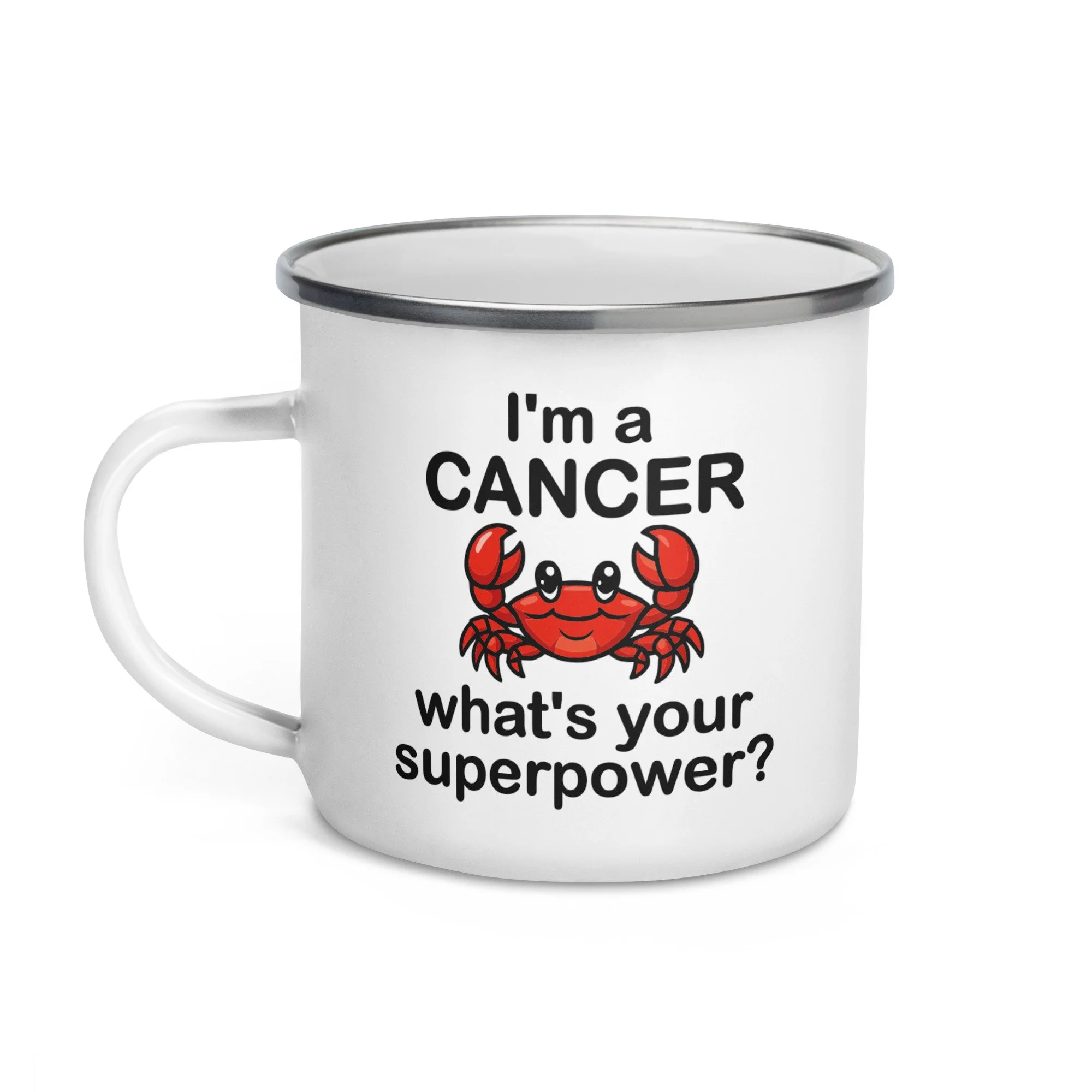 I'm a Cancer - what's your superpower? Camp Mug