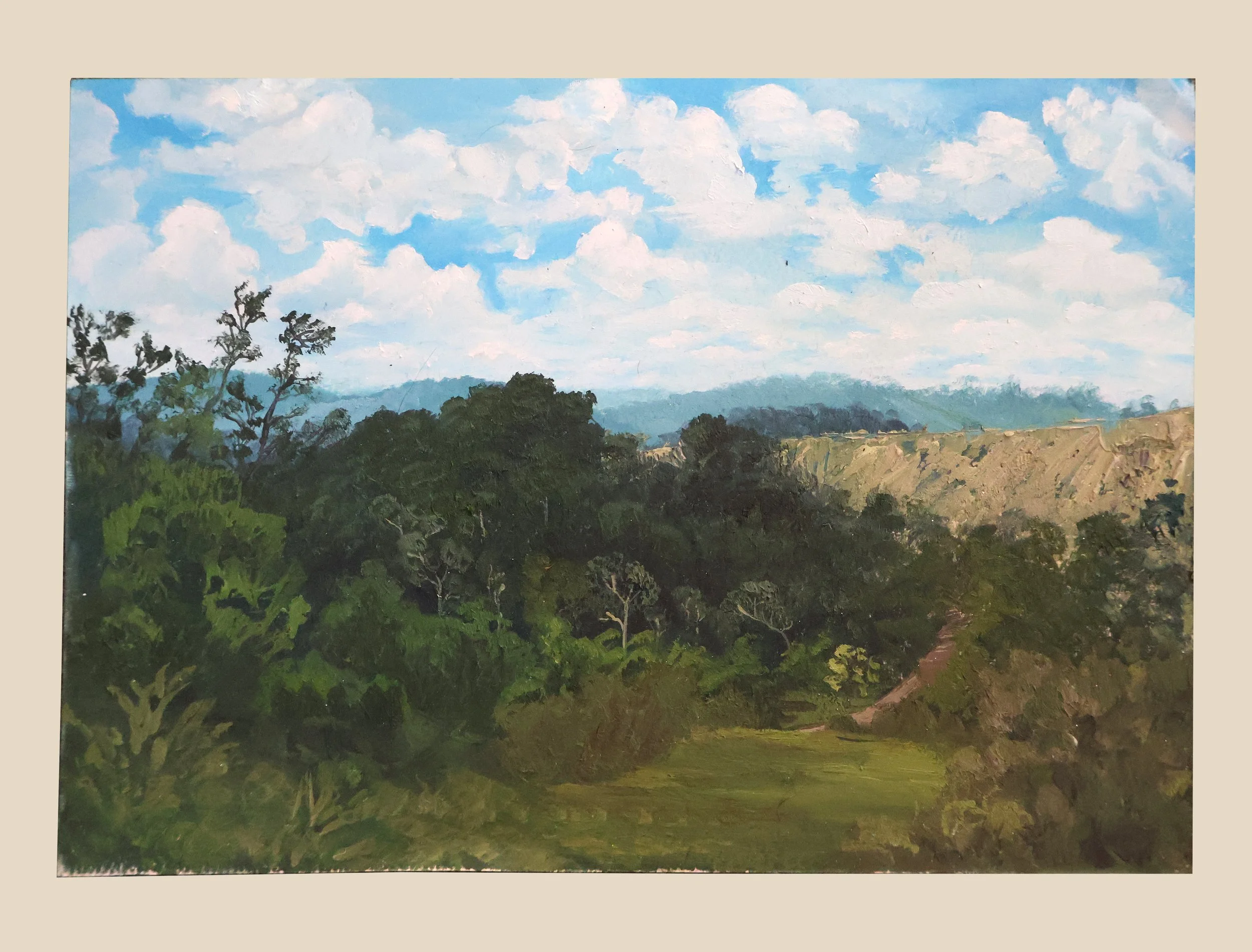 Cardinia Reservoir - Oil on Paper