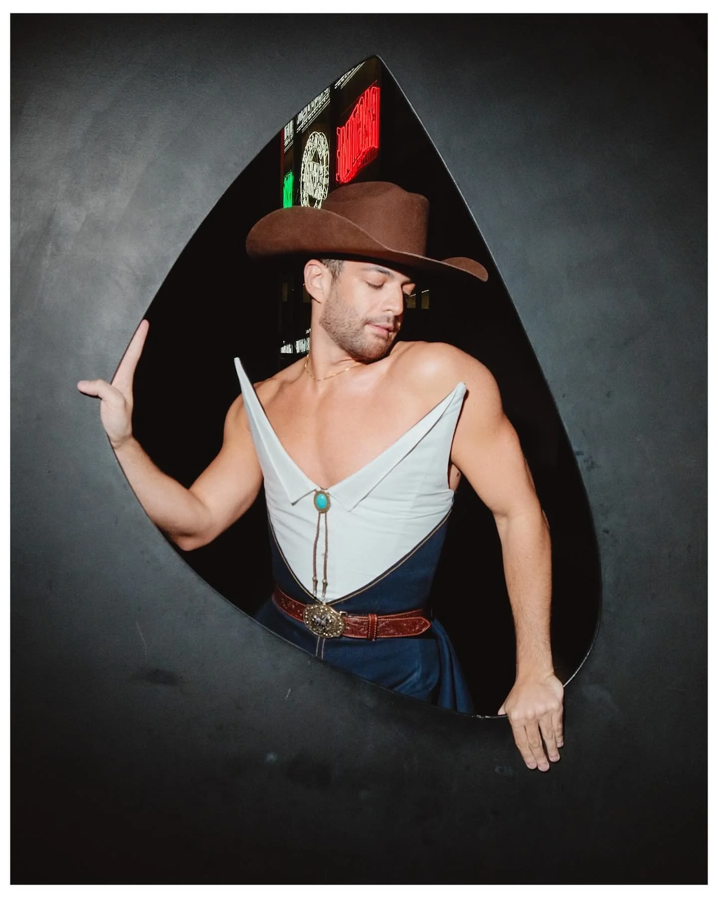 Gilbert in handmade denim on denim on denim at Lincoln Center | @gilbertboldeniii