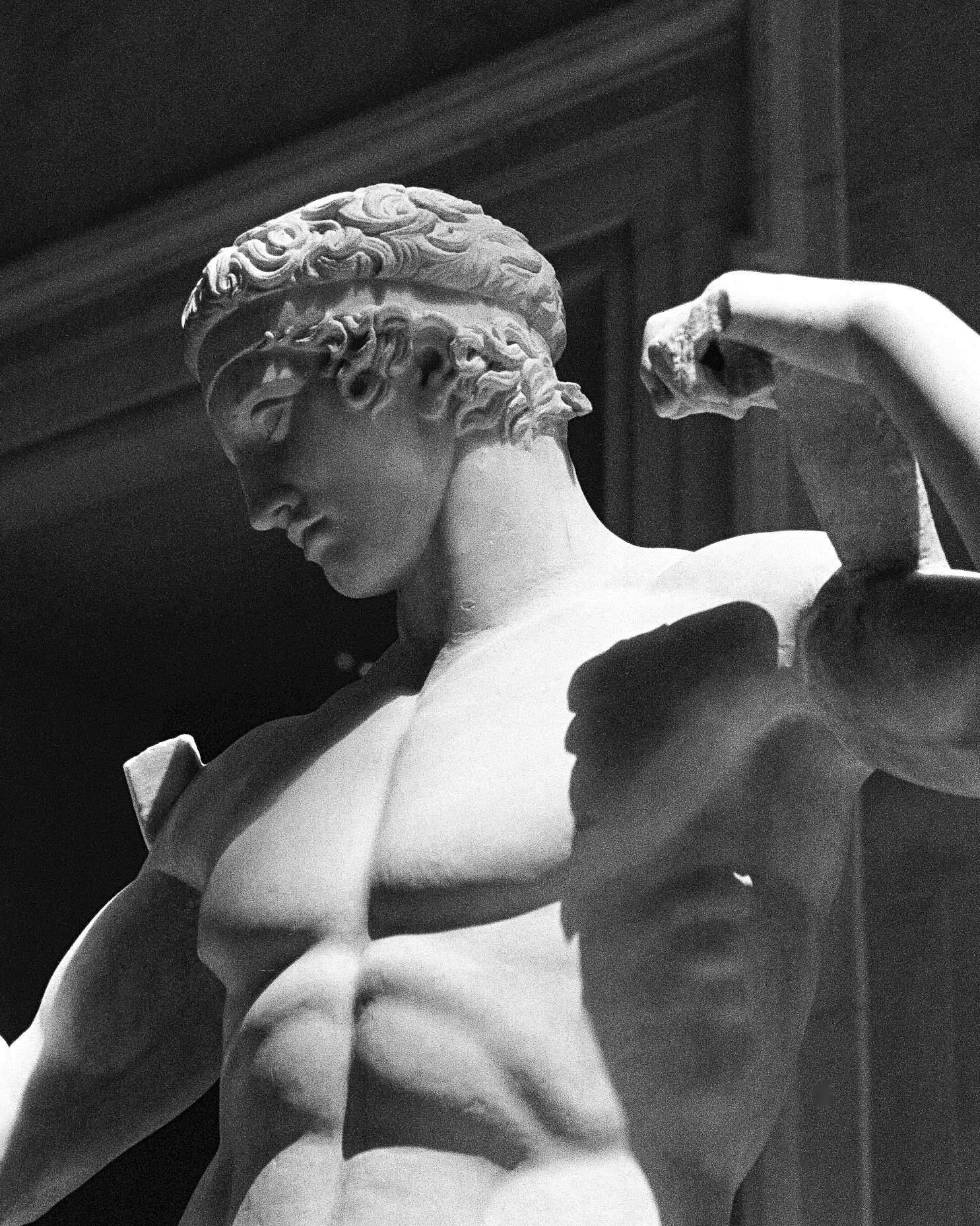 Museum Boyfriend (b&w)