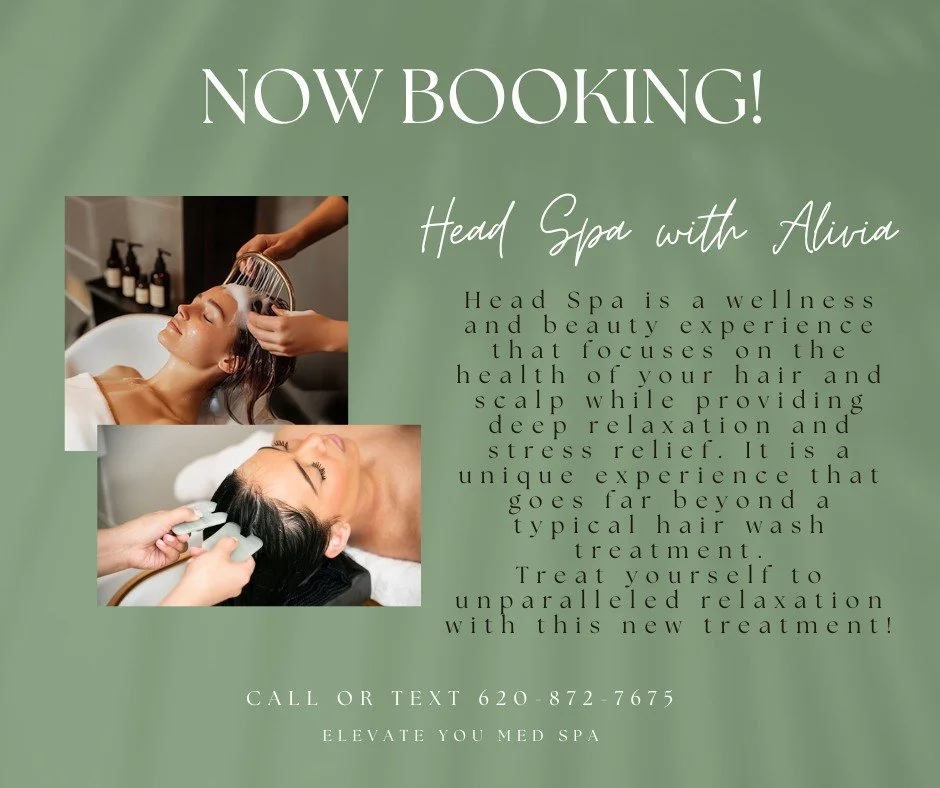 ✨NEW SERVICE✨

Now booking Head Spa Treatments with Alivia! These treatments are multi-step, personalized treatments that focus on purifying the scalp, nourishing the hair, and delivering unparalleled stress relief! We have various treatment options 