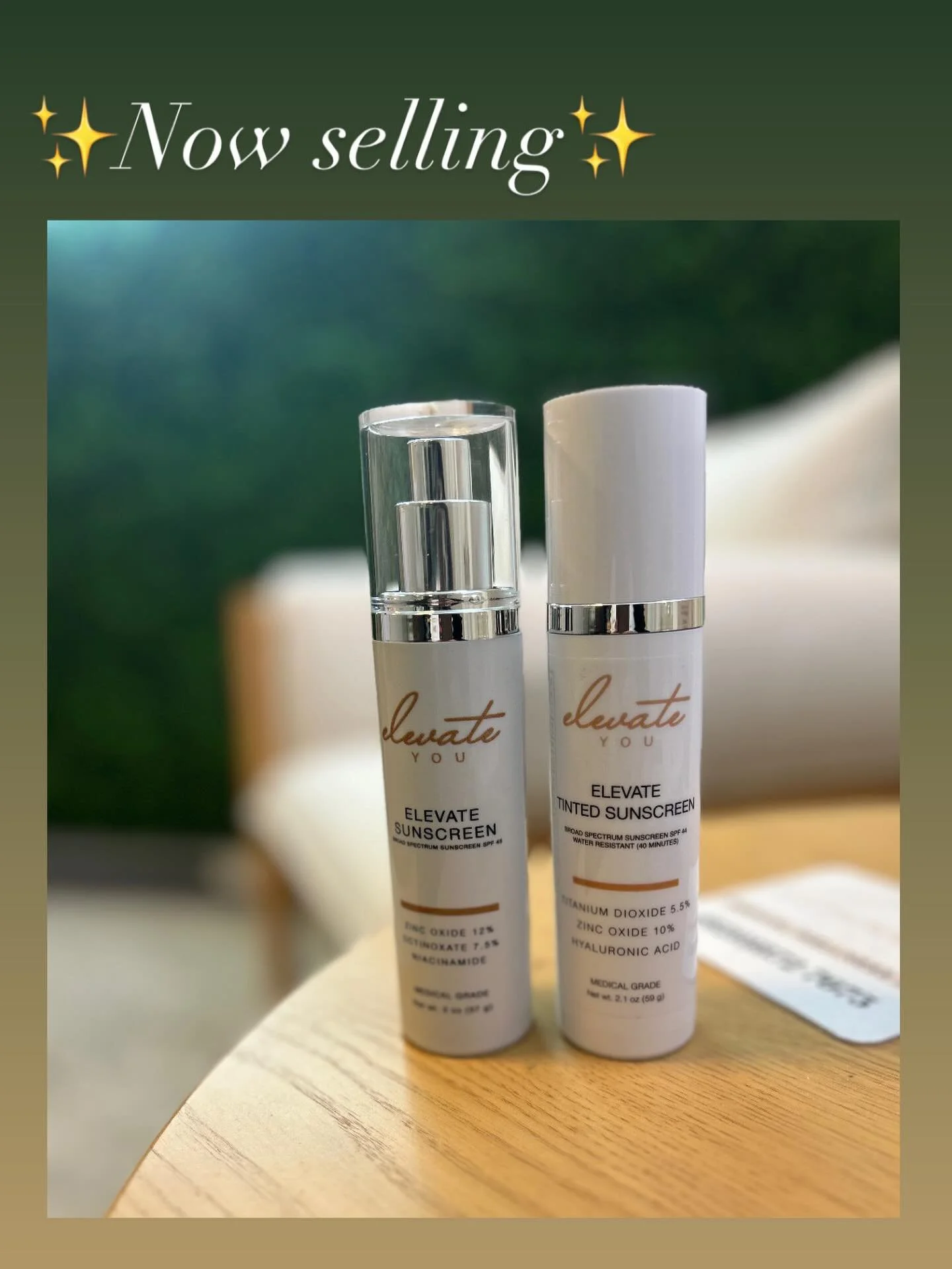 Spring is almost here! Need a sunscreen to protect your skin as the weather warms up? ☀️🌸 

Now selling Tined and Sheer Sunscreens! Both include high-quality, medical grade ingredients to protect your skin from daily damage. Available for purchase a