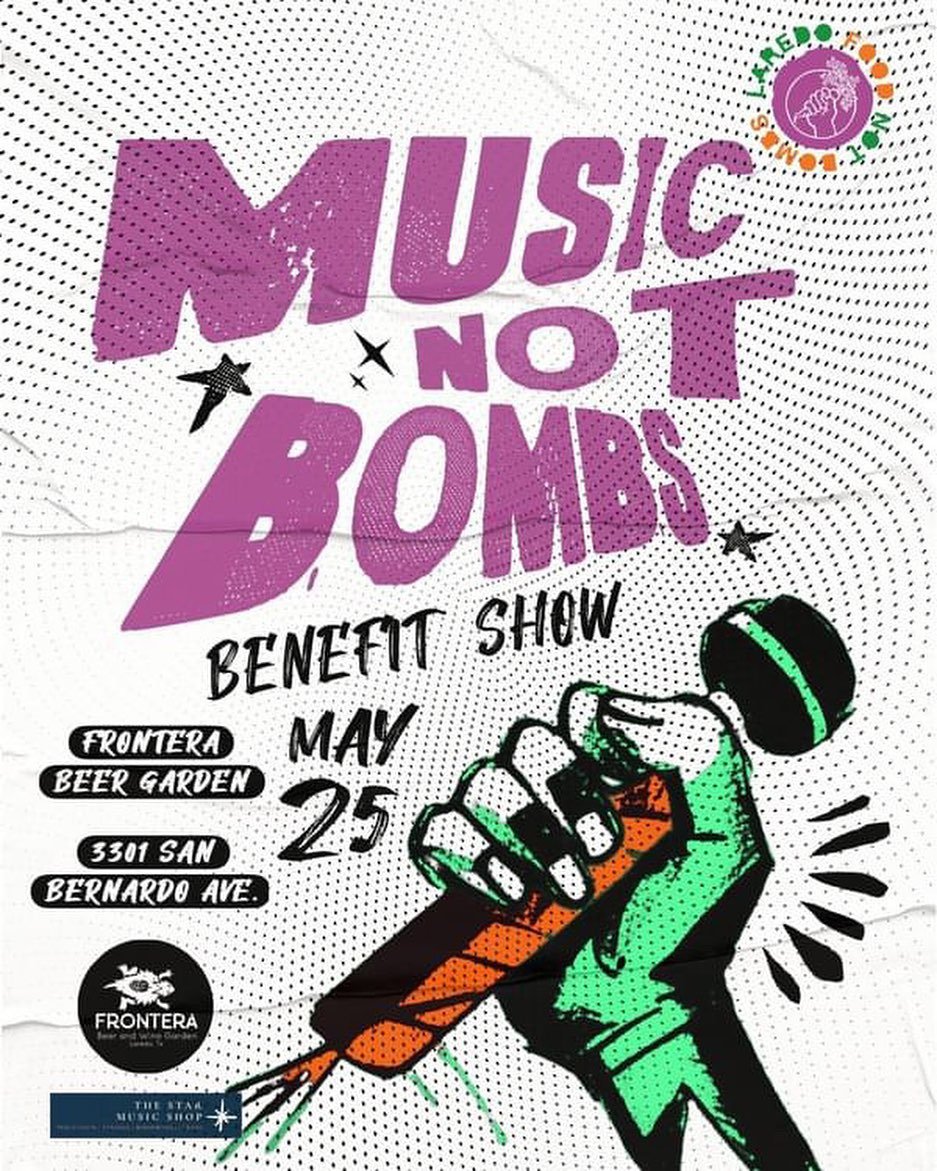 Teaming up with @ldotxfoodnotbombs for their first ever benefit show at @fronterabeergarden Saturday May 25th! Help from @thestarmusicshop as well! Don&rsquo;t miss @diabeticjesus @velvetsilt @settingforthband and us! Nos vemos el sabado 🪦