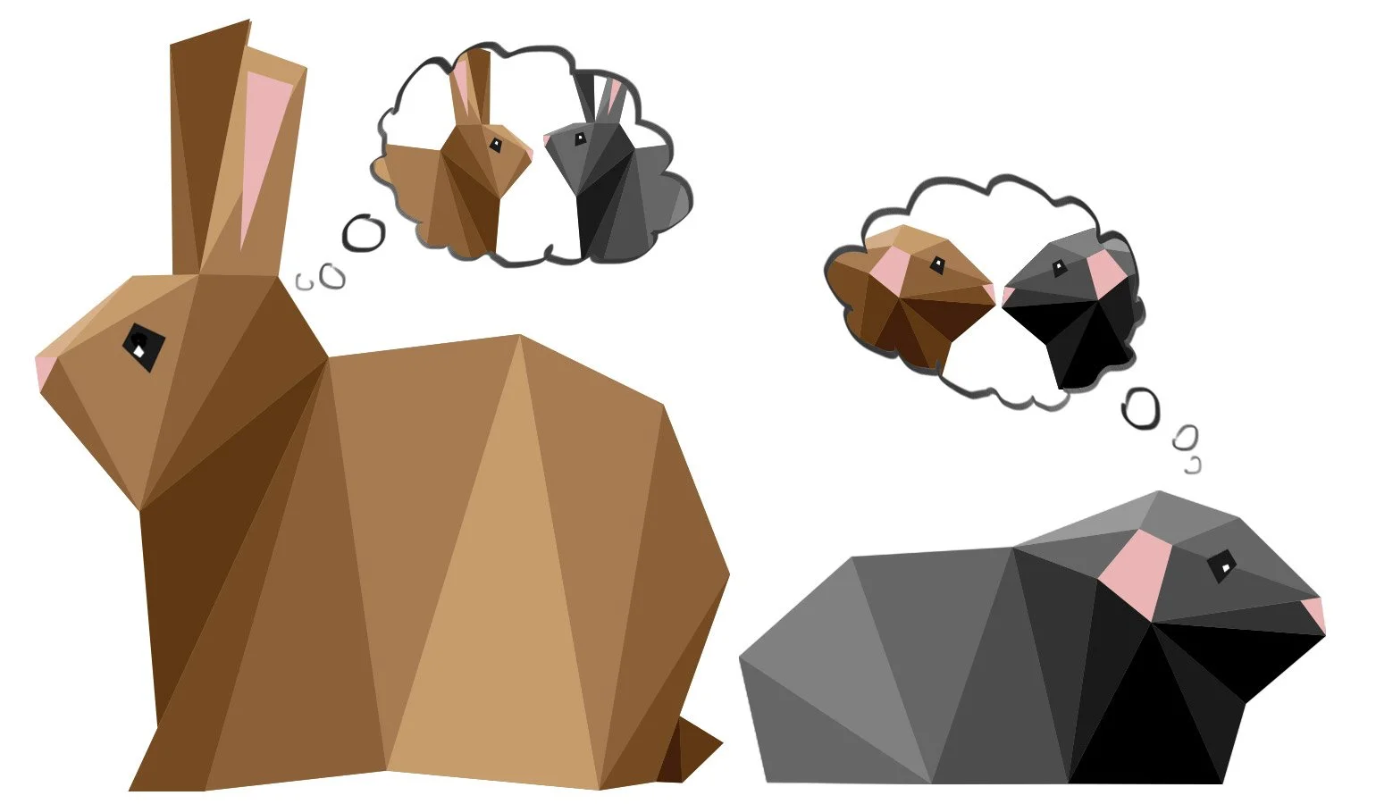 Waarom konijnen en cavia&rsquo;s geen goede combinatie zijn
🗣️ Ze &ldquo;spreken&rdquo; niet dezelfde taal

Konijnen communiceren vooral met:
- lichaamshouding
- oorstand
- subtiele bewegingen

Cavia&rsquo;s communiceren veel met:
- geluiden (piepen