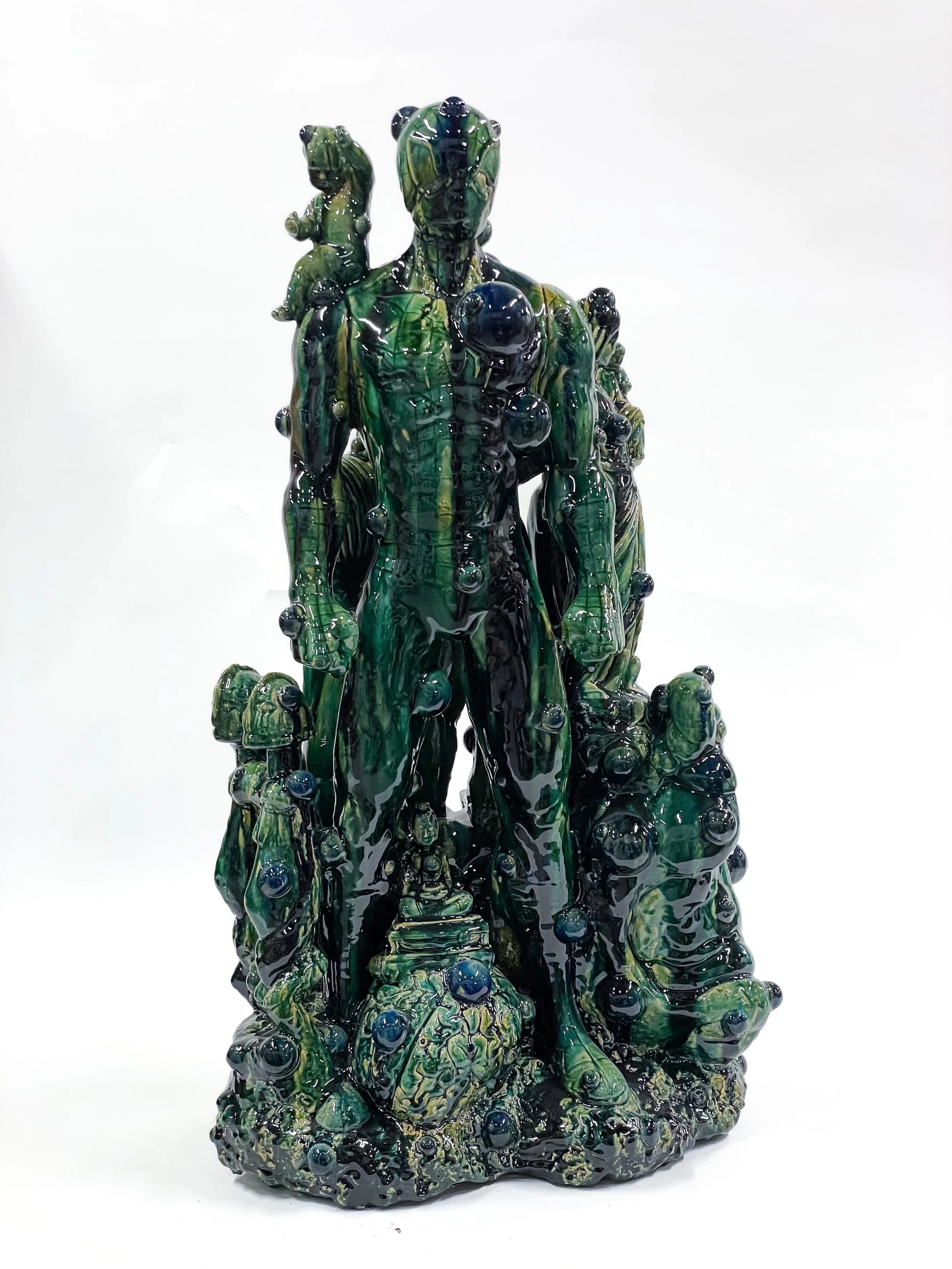 Christian Gonzenbach, Fusion acquisition, 2026, glazed ceramic, 79 x 49 x 35 cm, unique 