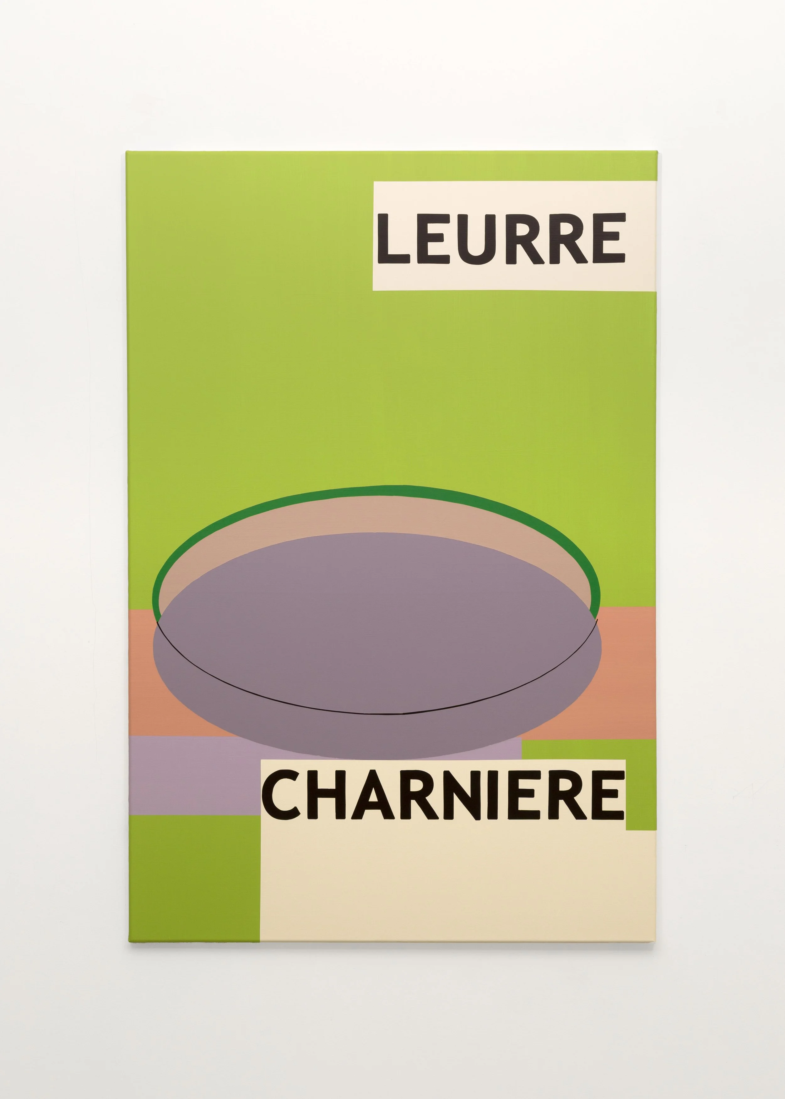 Leurre, charnière, 2025, acrylic on canvas, 120 x 80 cm