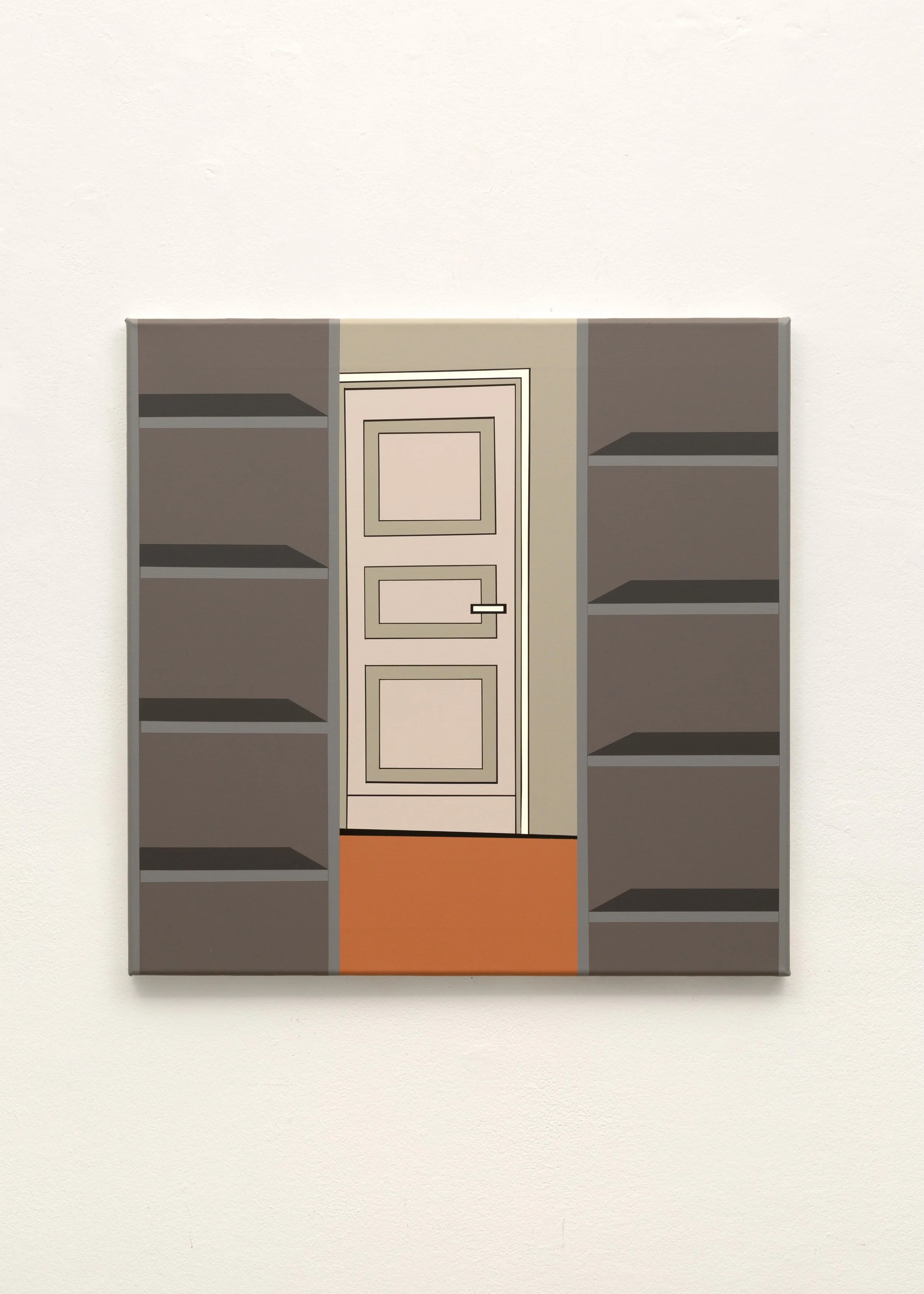Porte, 2025, acrylic on canvas, 55 x 55 cm