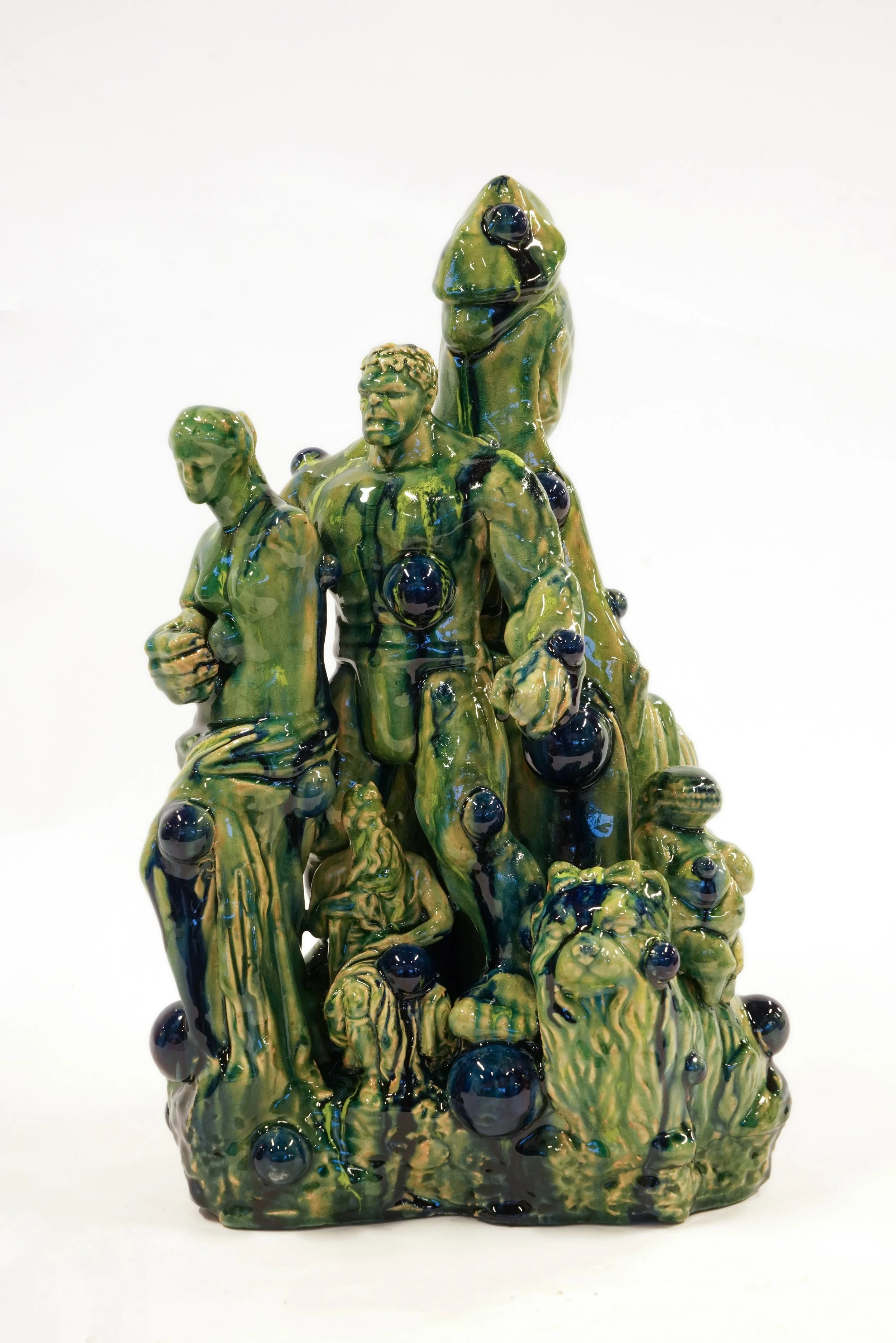 Christian Gonzenbach, Amalgame ordinaire, 2026, glazed ceramic, 43 x 25 x 24 cm, unique 