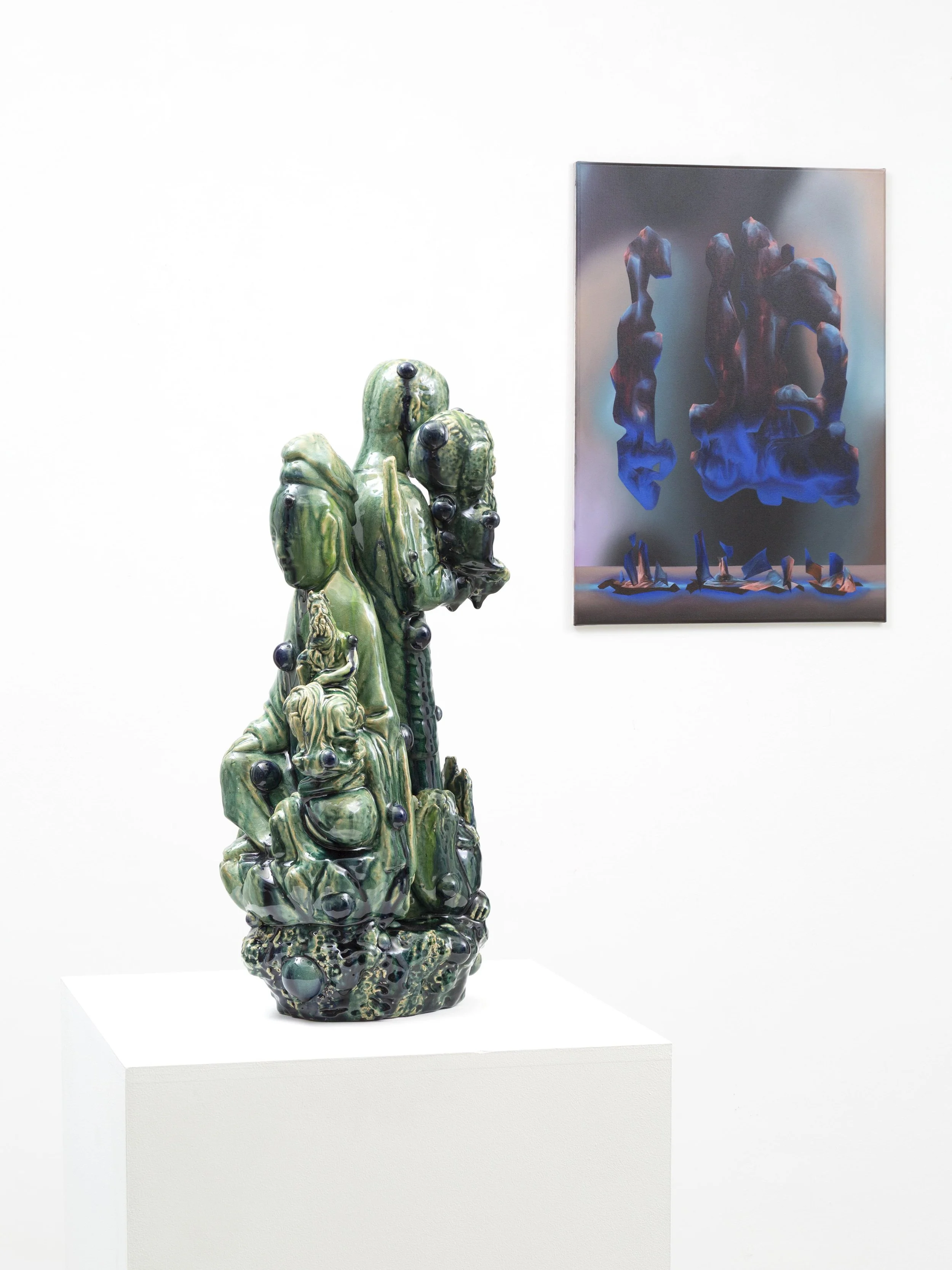 Exhibition view with C. Gonzenbach and G. Capitanio