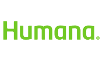 Green text spelling "Humana." on a plain background.