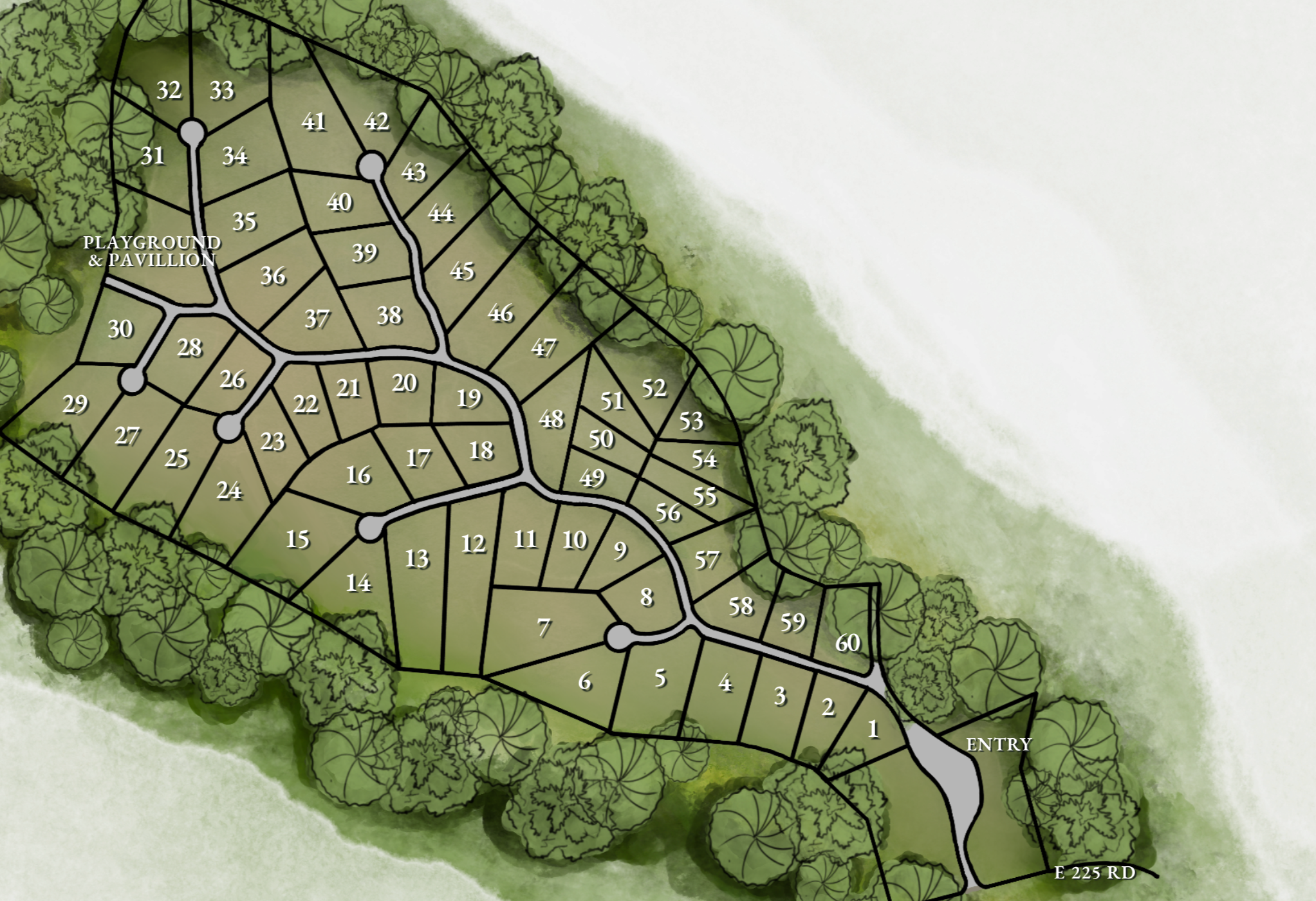 Jackson Ridge outdoor community property map