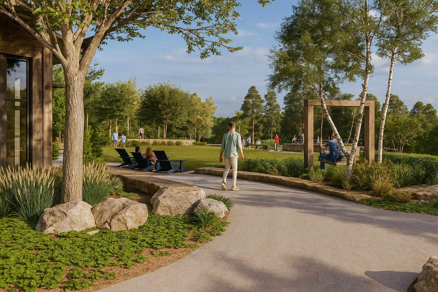 Outdoor living spaces designed for Jackson Ridge homes