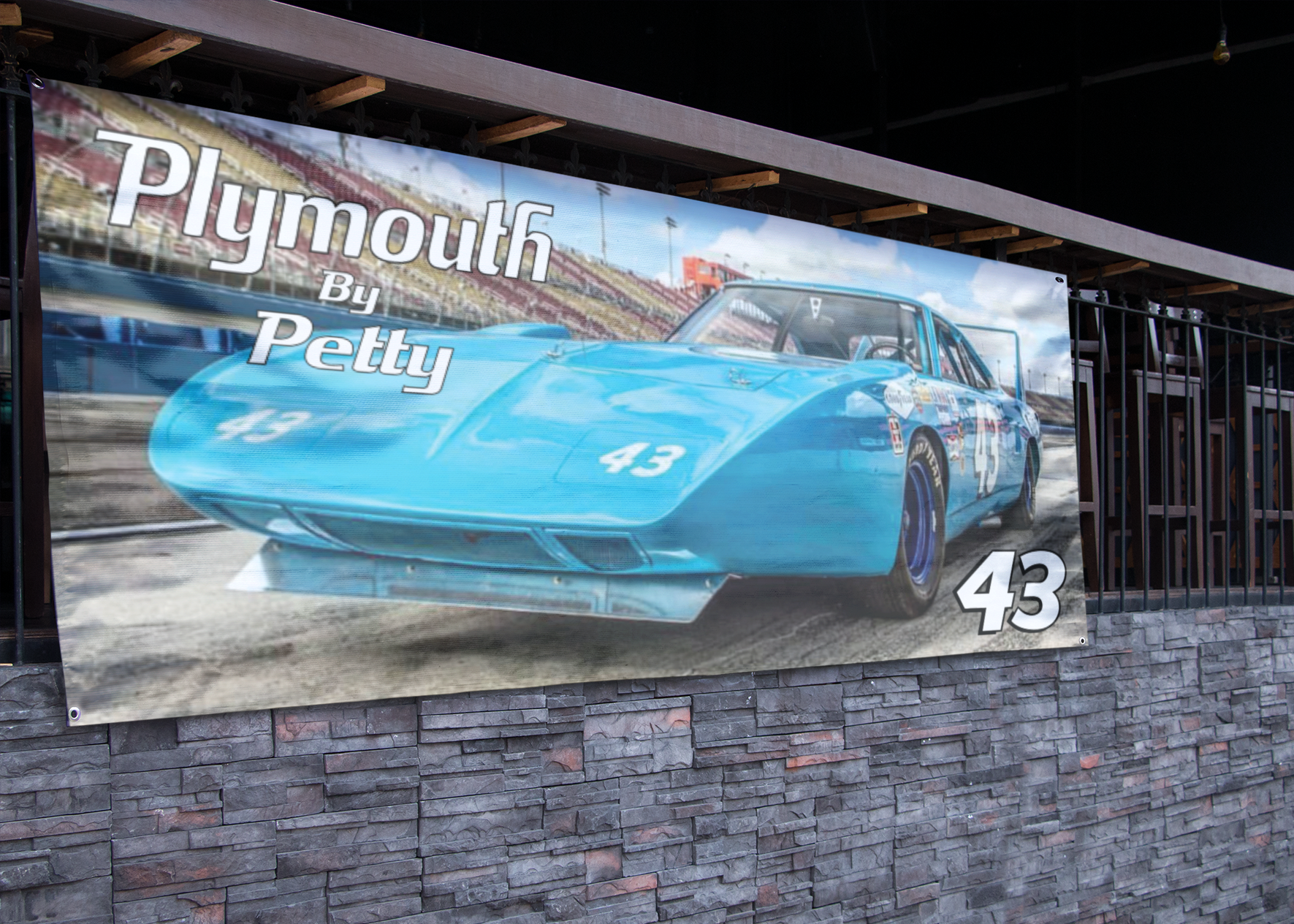 Plymouth by Petty Superbird Banner - 2.5ft x 5ft