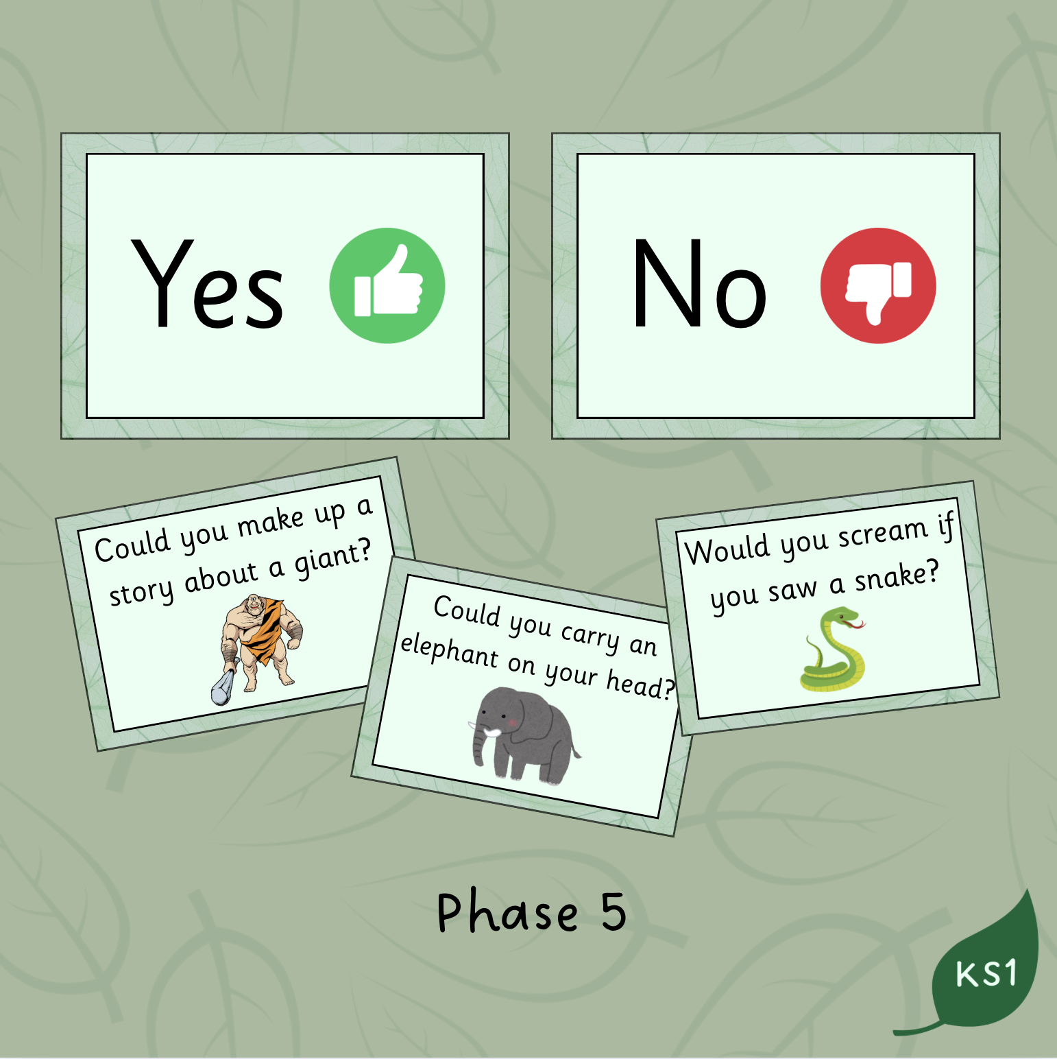 Phase 5 Phonics Yes / No Questions