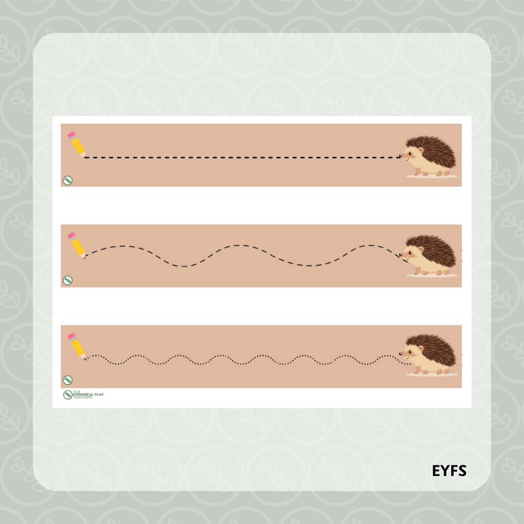 Autumn Pre-Writing Patterns Pencil Control