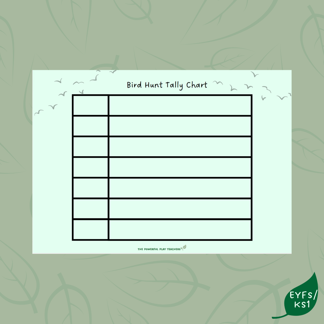 Bird hunt tally chart