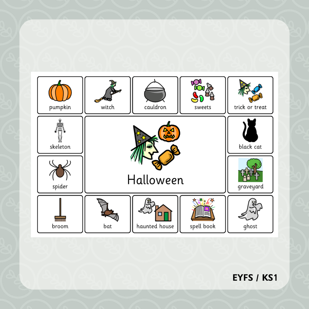 Halloween Word Mat