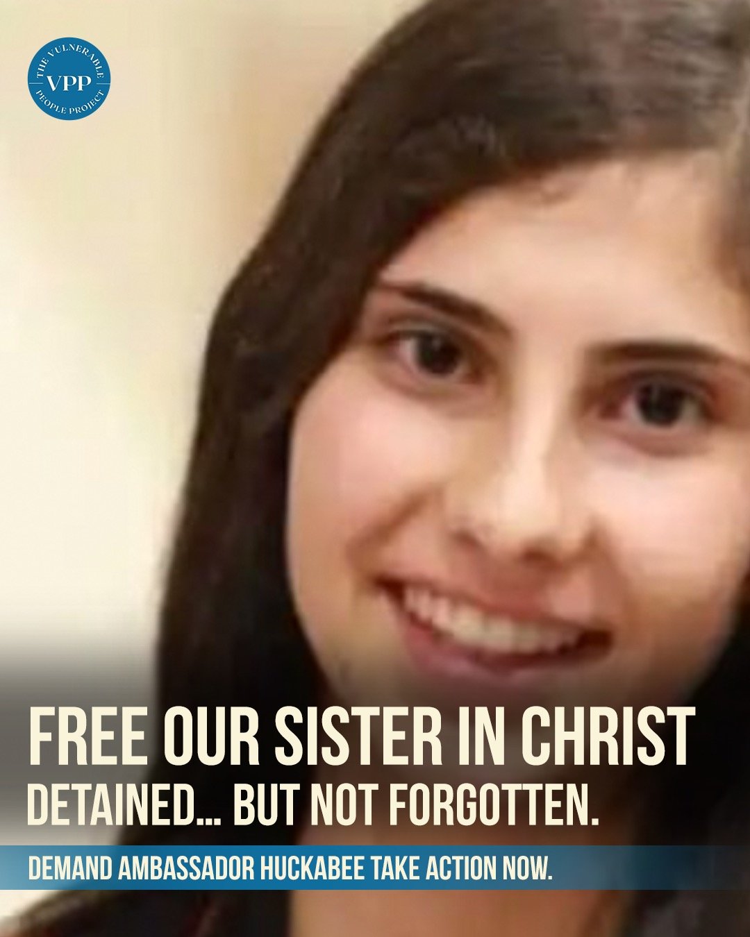 Layan Nasir, a Christian Palestinian woman — a young 23 year-old daughter and believer — now trapped in Israeli detention without any charges against her.
Her family’s only plea: “Please don’t forget her.”
We can